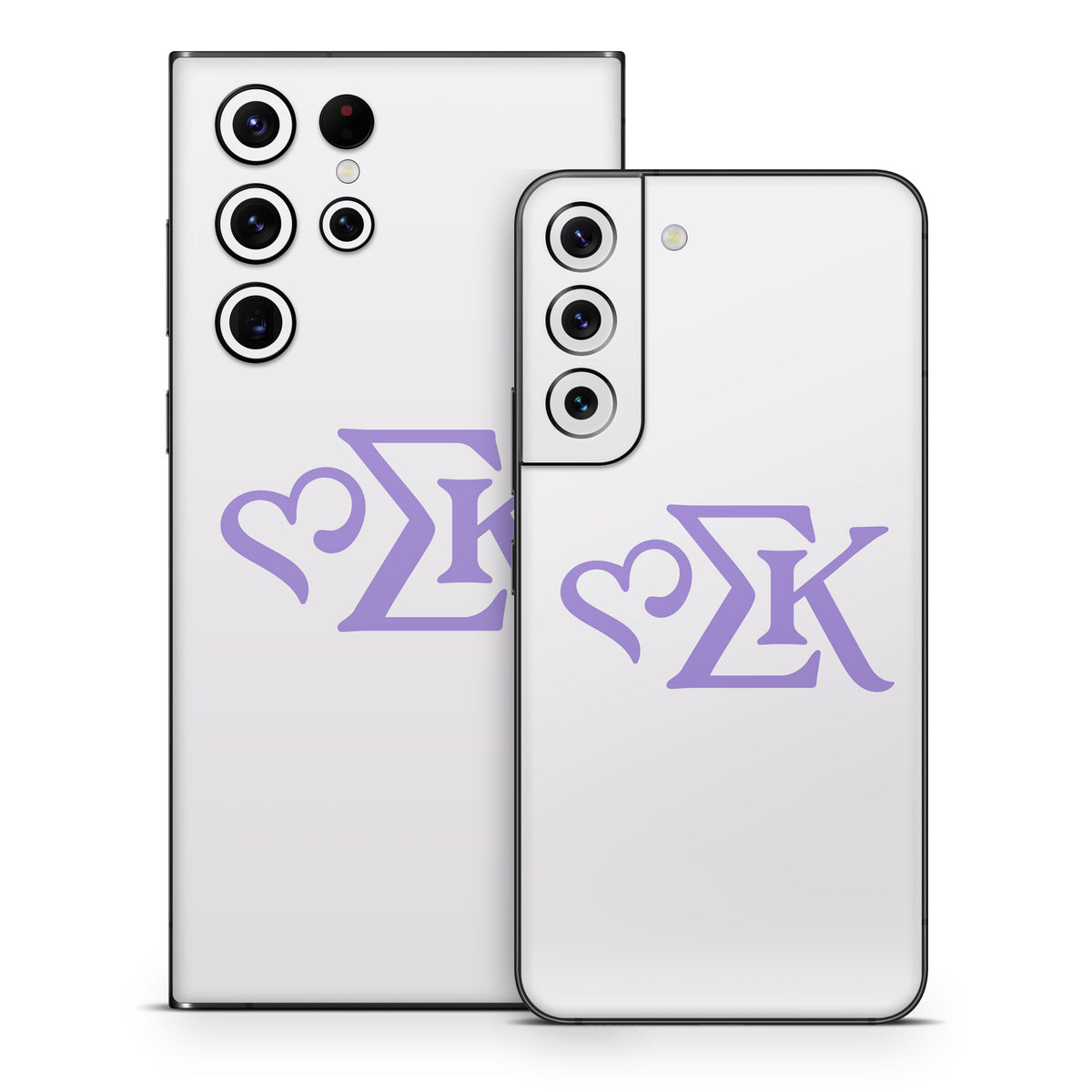 Sigma Kappa Greek Letters Legacy Lavender on Dove Love - Samsung Galaxy S22 Skin
