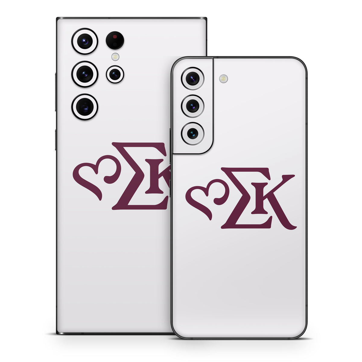 Sigma Kappa Greek Letters Mary Maroon on Dove Love - Samsung Galaxy S22 Skin