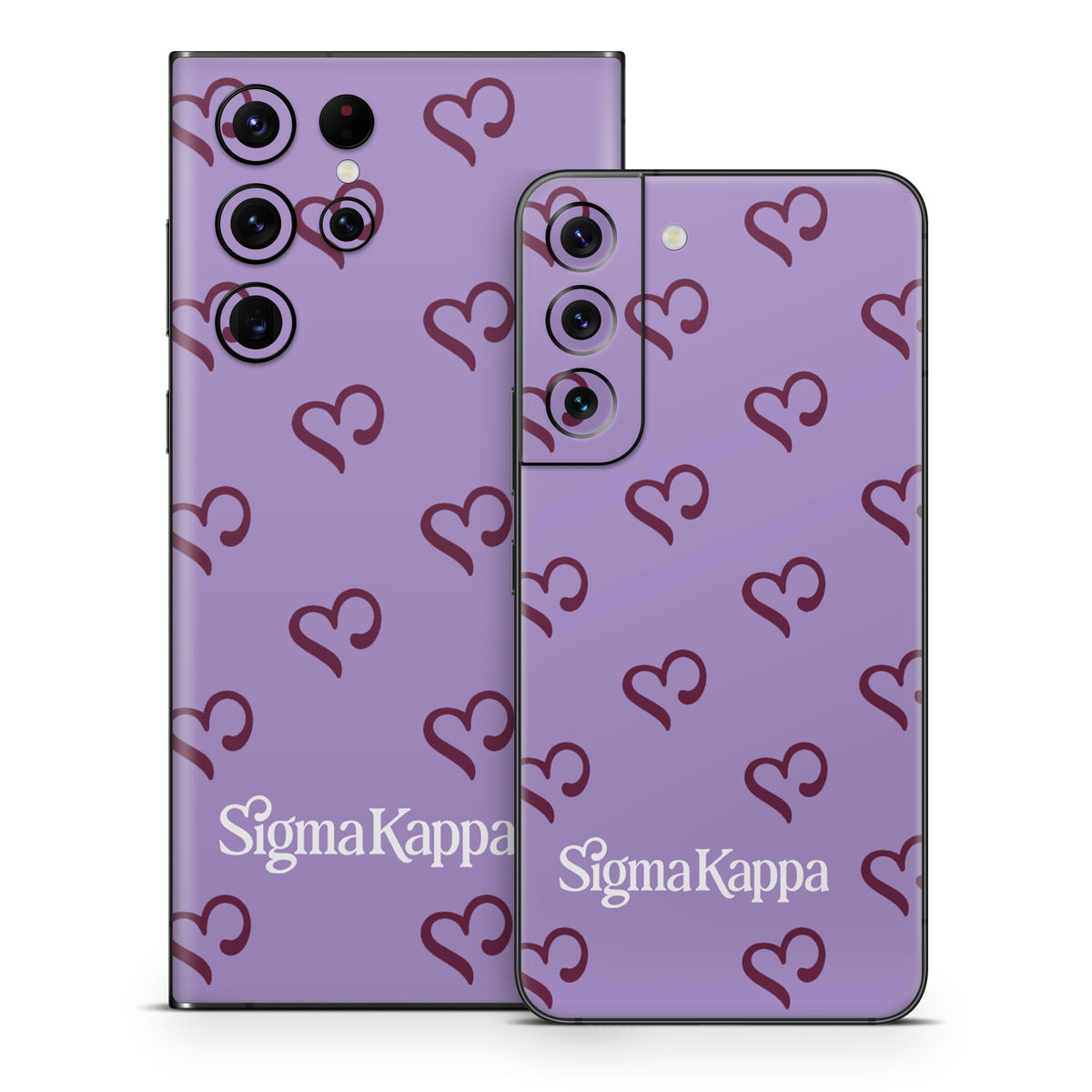 Sigma Kappa Hearts Pattern - Samsung Galaxy S22 Skin