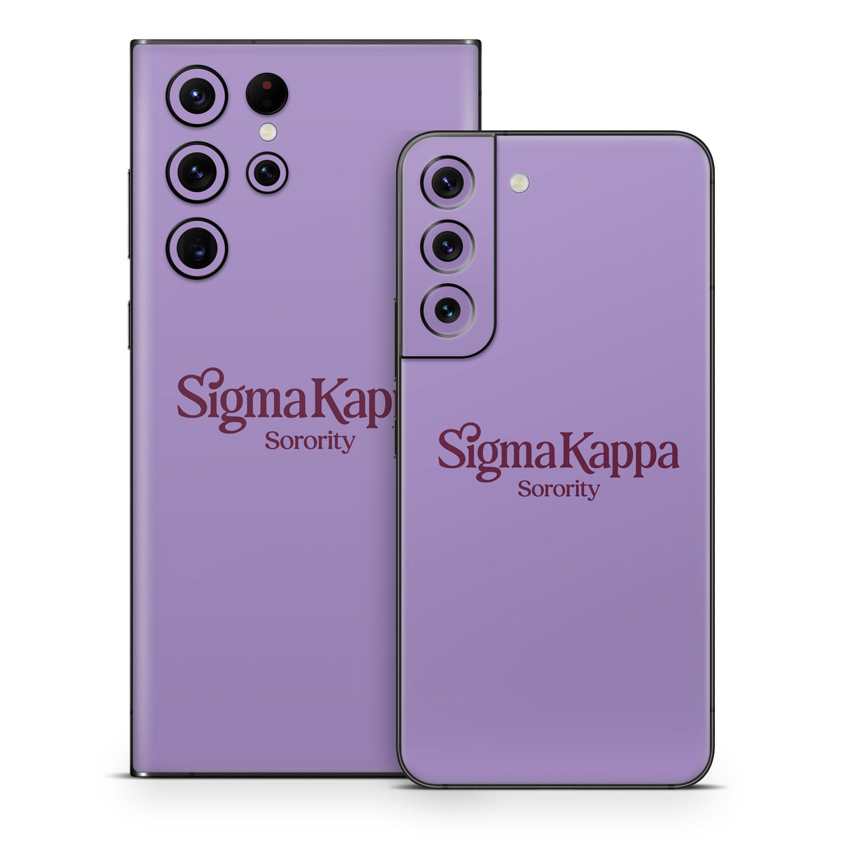 Sigma Kappa Sorority Logo Mary Maroon on Legacy Lavender - Samsung Galaxy S22 Skin