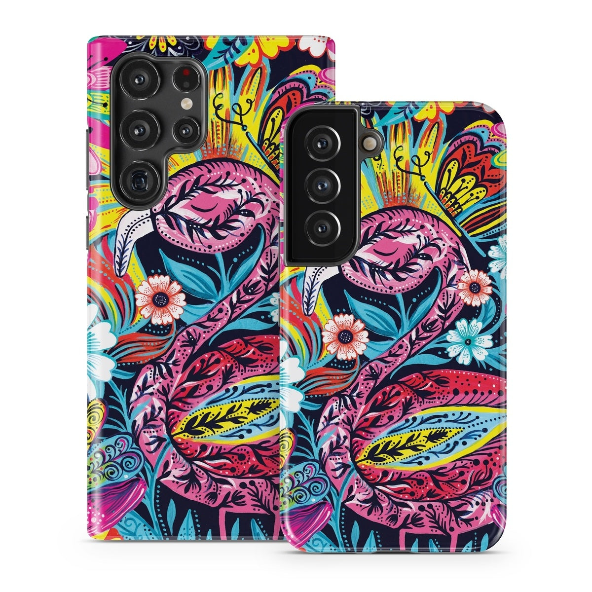 Flashy Flamingo - Samsung Galaxy S22 Tough Case