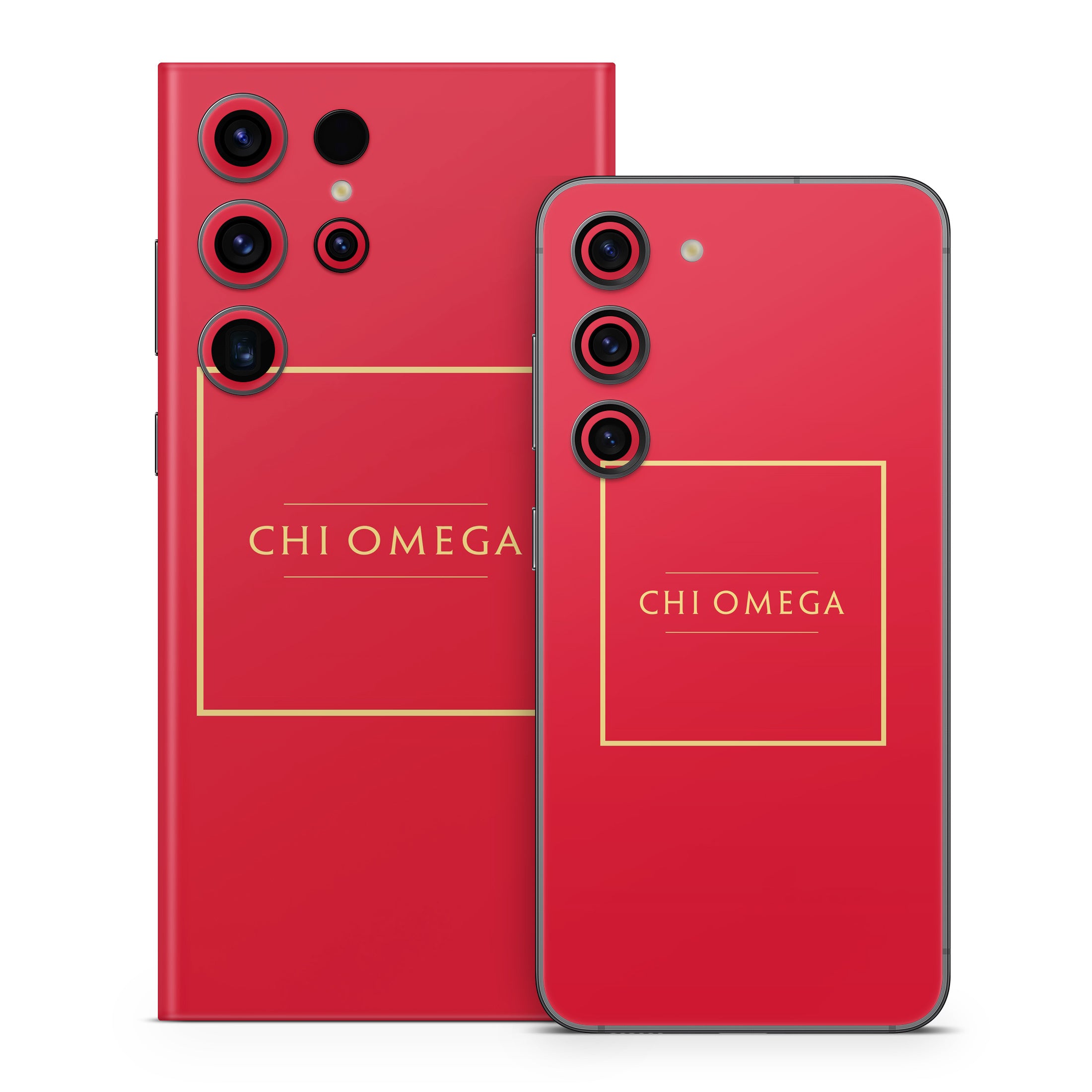 Chi Omega Cardinal with Border - Samsung Galaxy S23 Skin