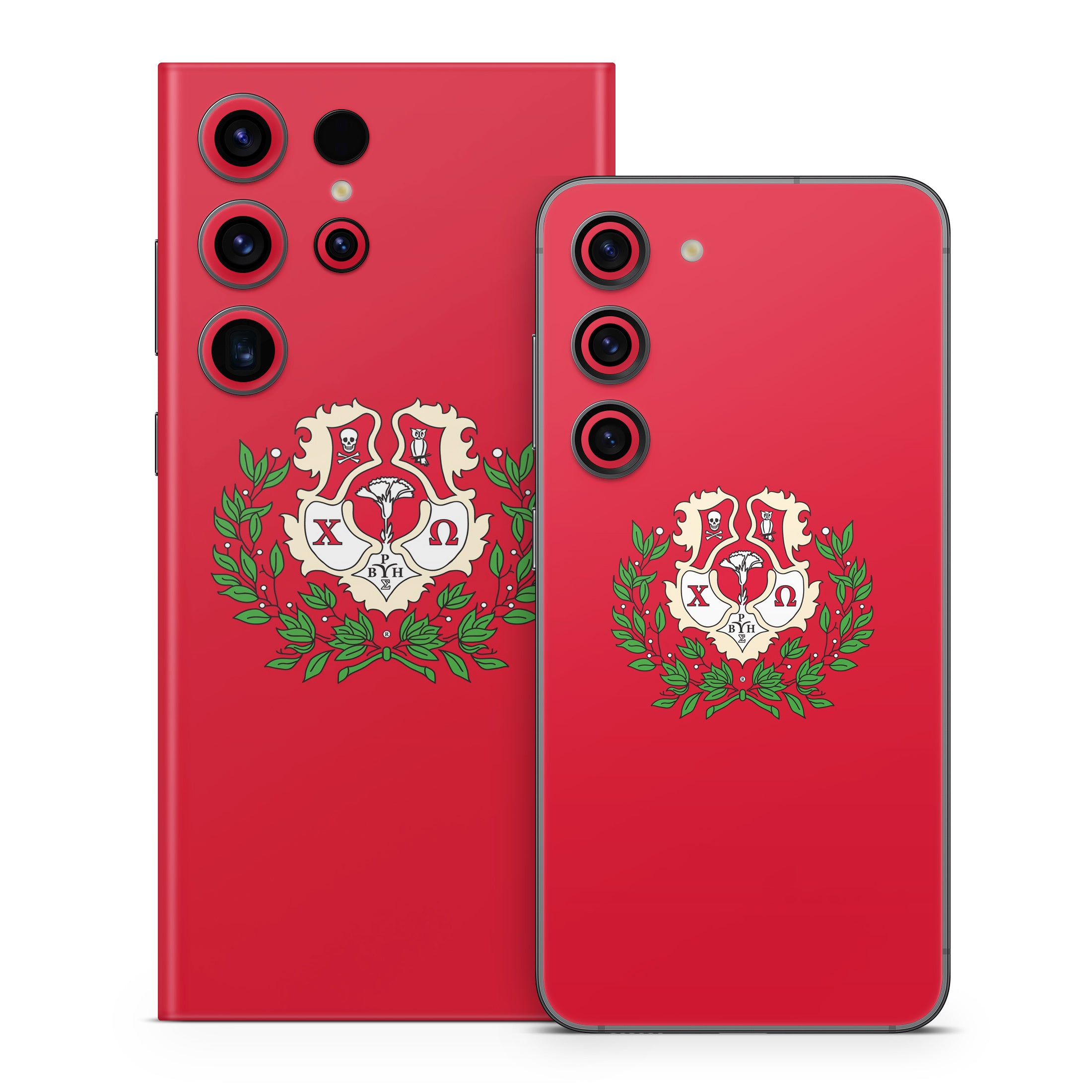 Chi Omega Crest Cardinal - Samsung Galaxy S23 Skin