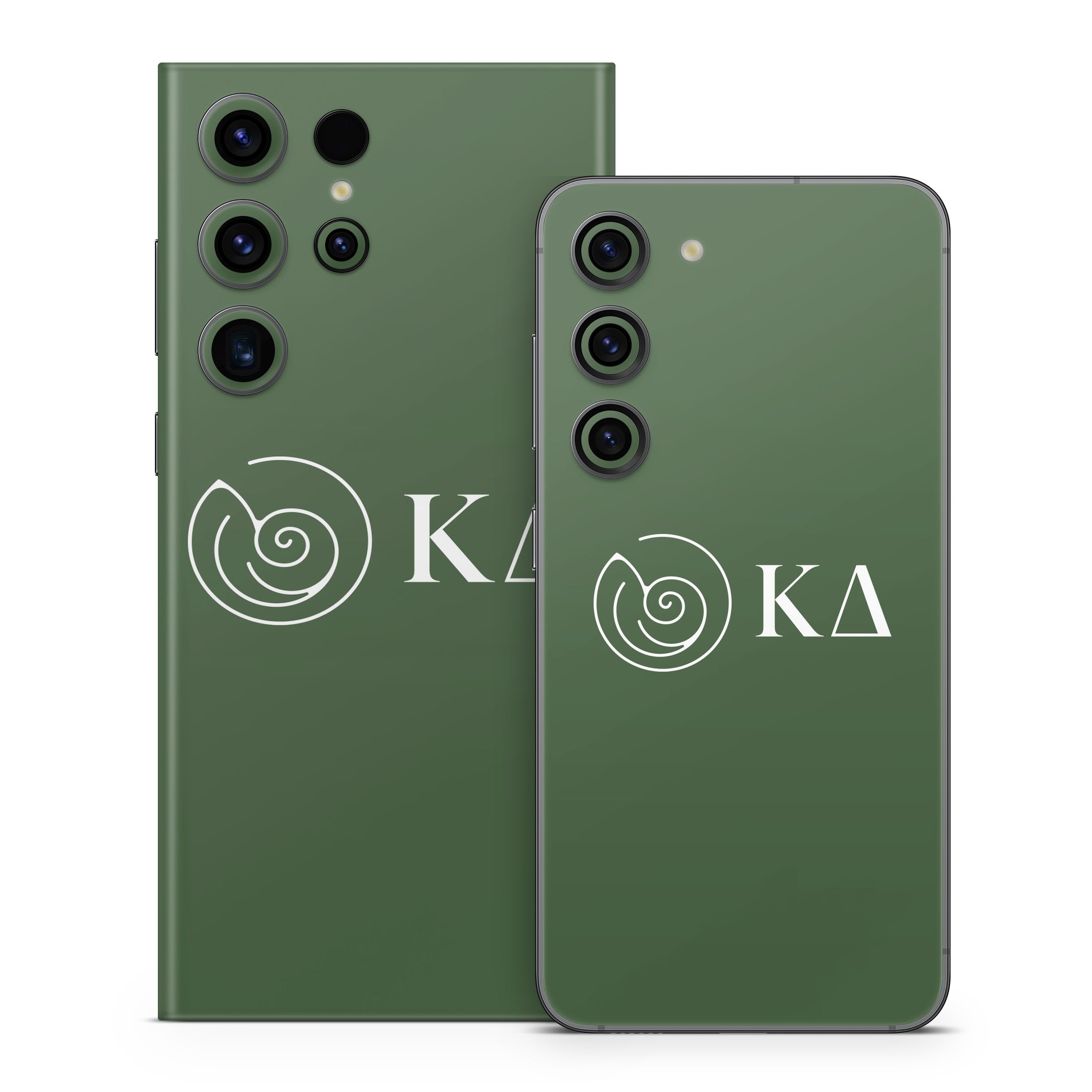 Kappa Delta Greek Letters Dark Olive - Samsung Galaxy S23 Skin