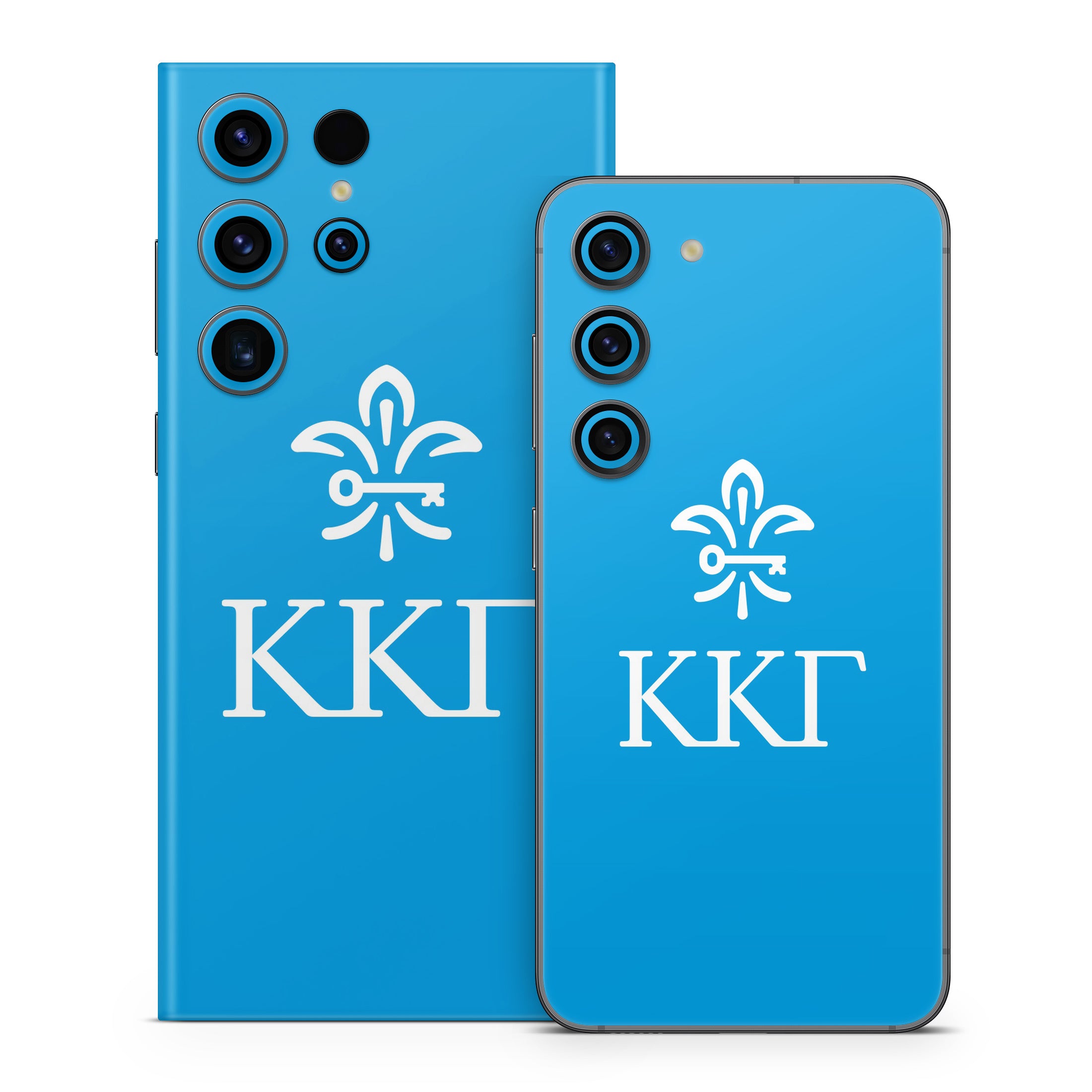 Kappa Kappa Gamma Letterkey Vertical Gamma Blue - Samsung Galaxy S23 Skin