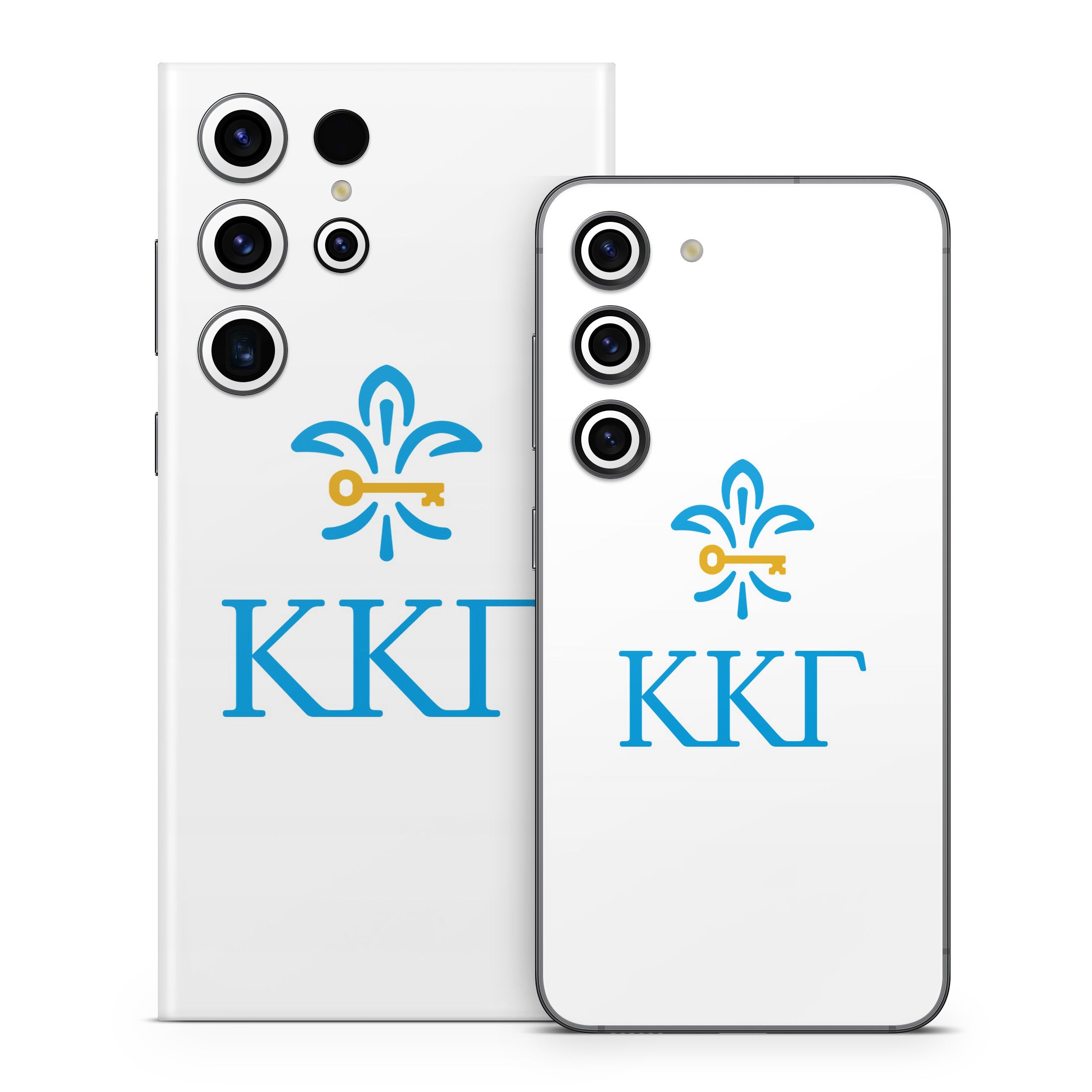 Kappa Kappa Gamma Letterkey Vertical White - Samsung Galaxy S23 Skin