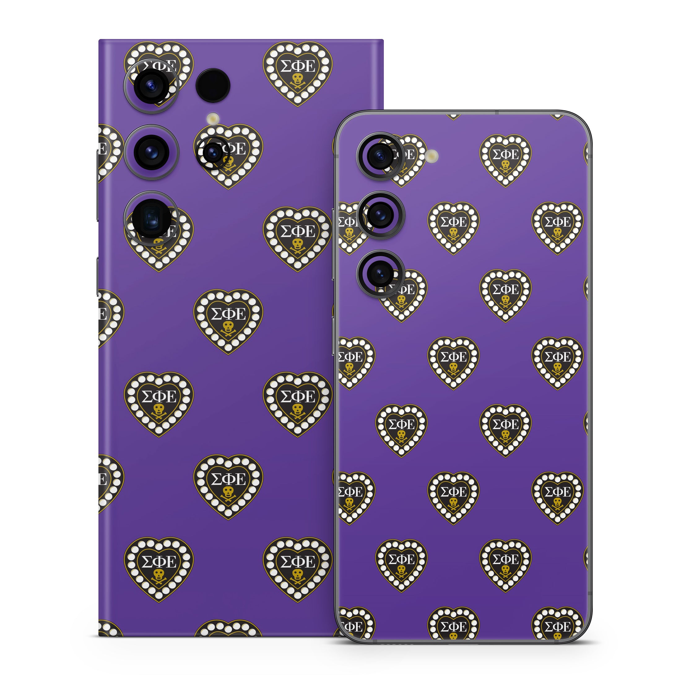 Sigma Phi Epsilon Badge Pattern Purple - Samsung Galaxy S23 Skin