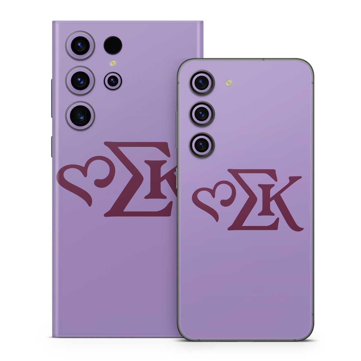 Sigma Kappa Greek Letters Mary Maroon on Legacy Lavender - Samsung Galaxy S23 Skin