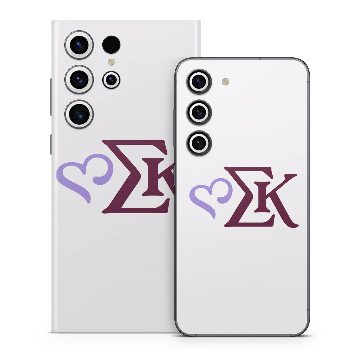Sigma Kappa Greek Letters Two Color on Dove Love - Samsung Galaxy S23 Skin