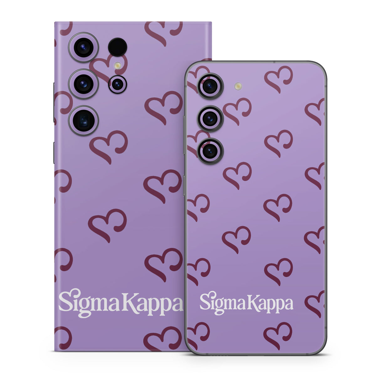 Sigma Kappa Hearts Pattern - Samsung Galaxy S23 Skin