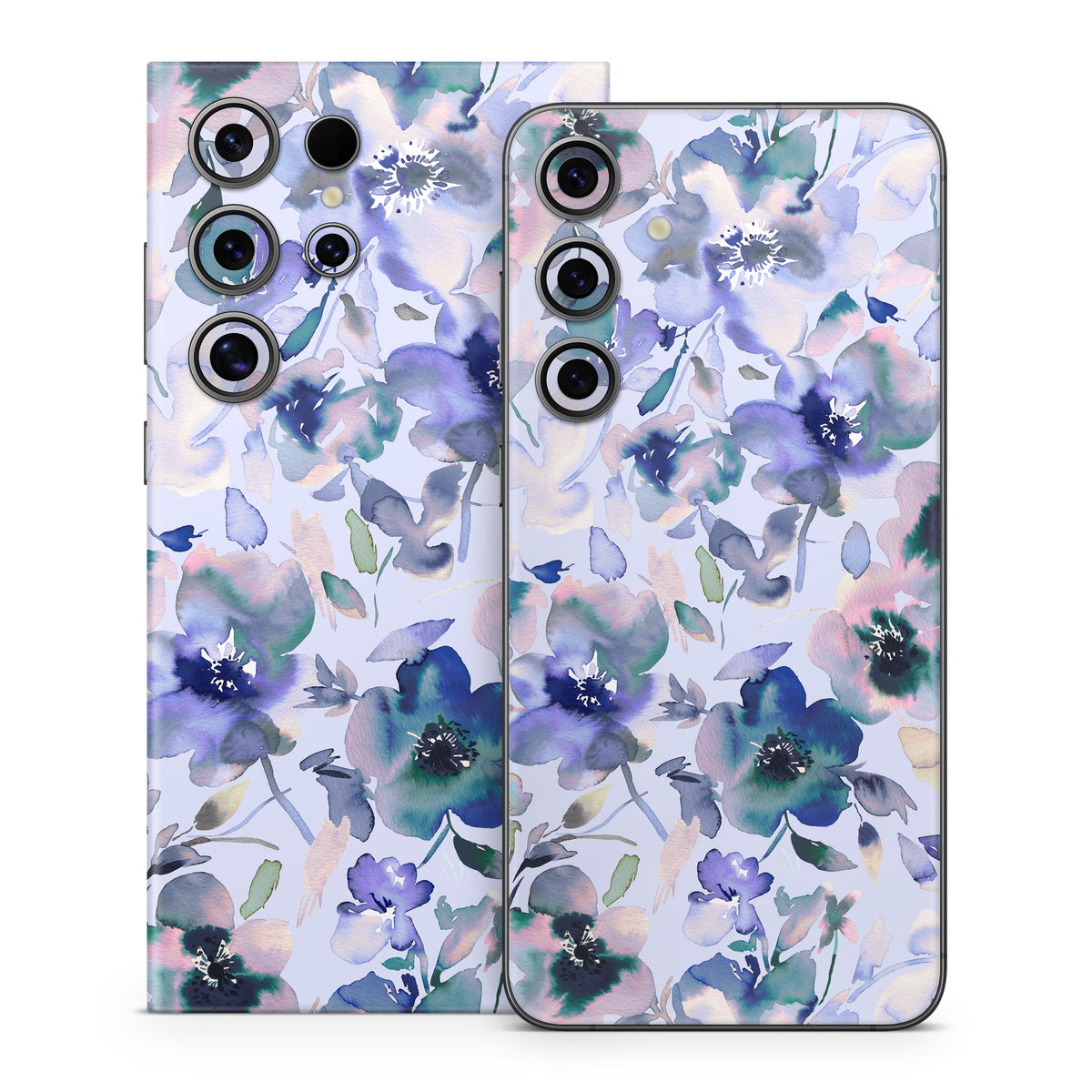 Aquatic Artistic Flowers - Samsung Galaxy S24 Skin