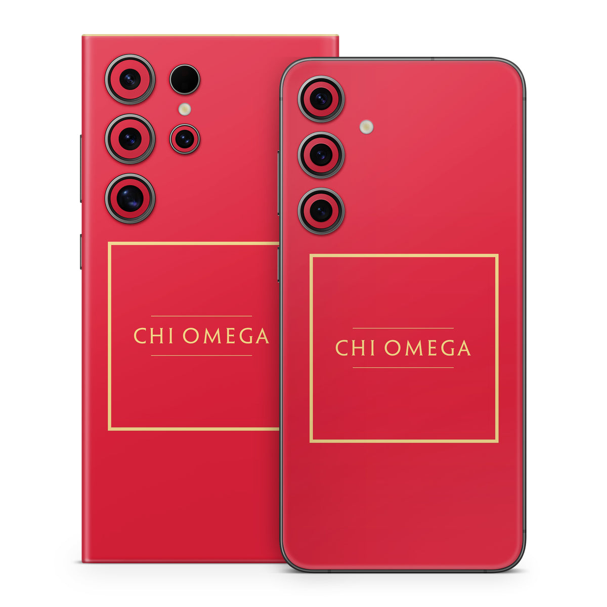 Chi Omega Cardinal with Border - Samsung Galaxy S24 Skin