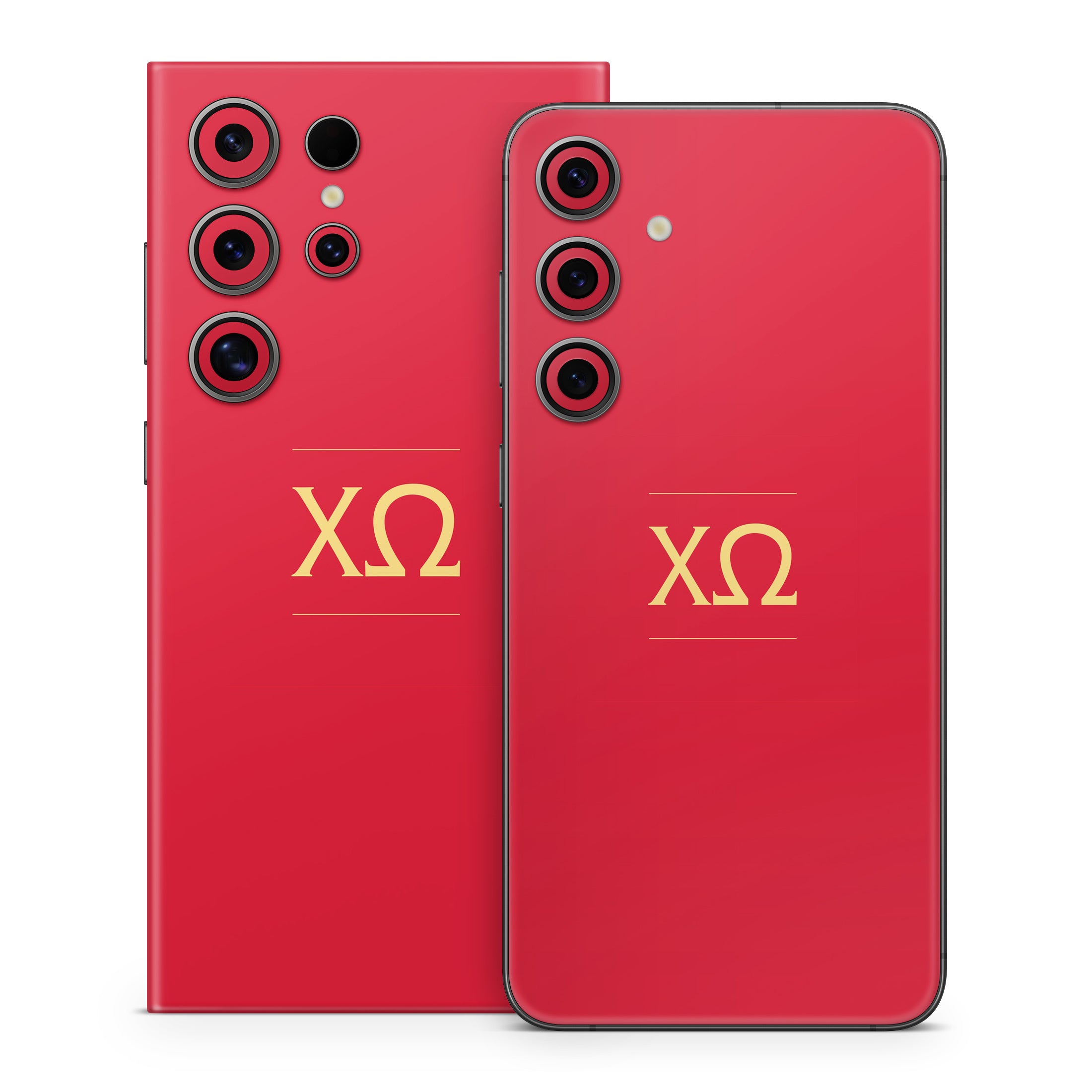 Chi Omega Letters Cardinal - Samsung Galaxy S24 Skin