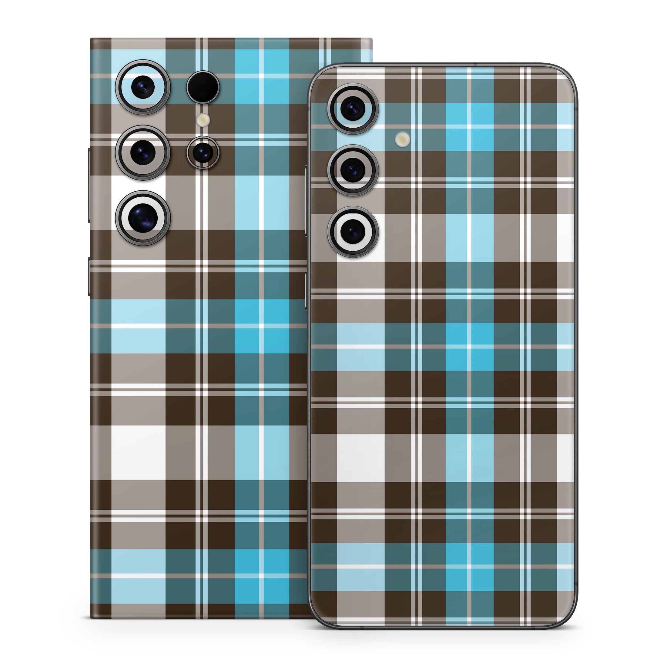 Turquoise Plaid - Samsung Galaxy S24 Skin