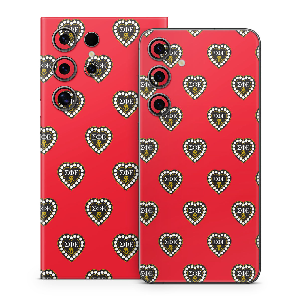 Sigma Phi Epsilon Badge Pattern Red - Samsung Galaxy S24 Skin