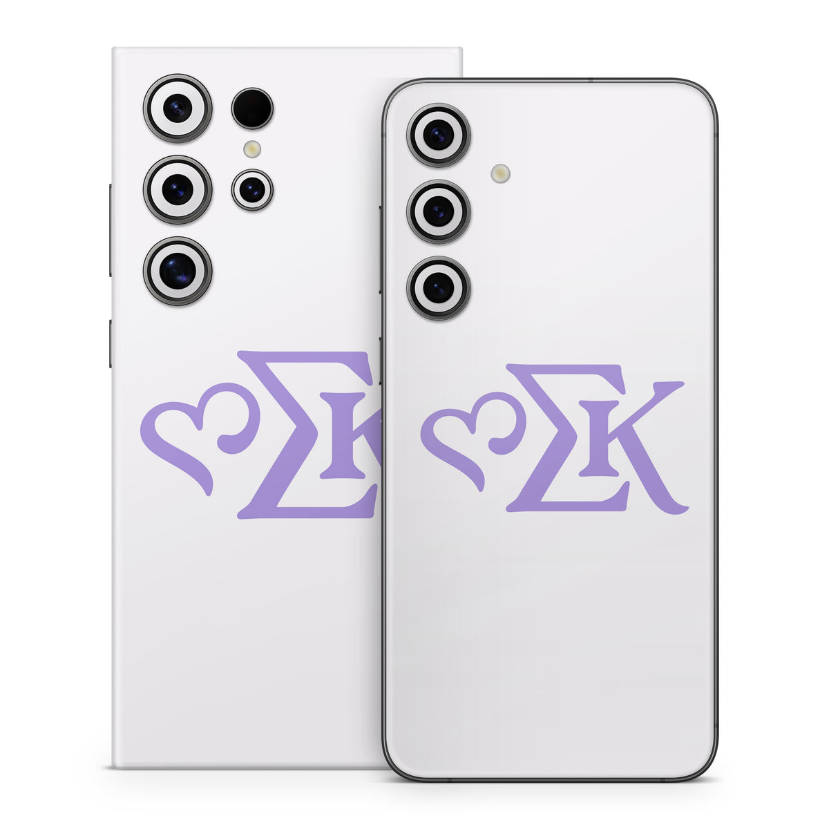 Sigma Kappa Greek Letters Legacy Lavender on Dove Love - Samsung Galaxy S24 Skin