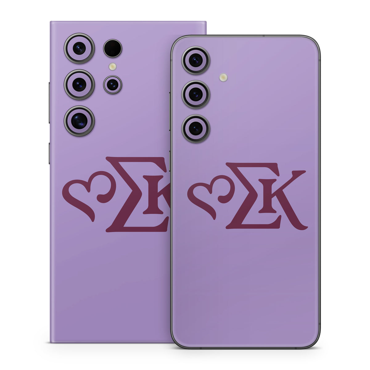Sigma Kappa Greek Letters Mary Maroon on Legacy Lavender - Samsung Galaxy S24 Skin