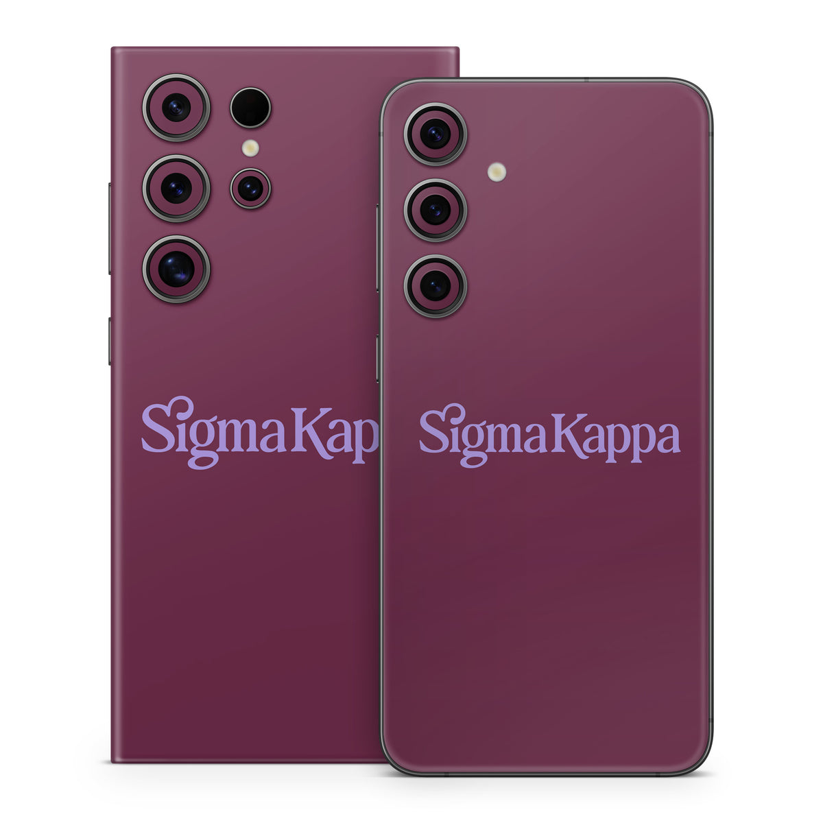 Sigma Kappa Primary Logo Legacy Lavender on Mary Maroon - Samsung Galaxy S24 Skin