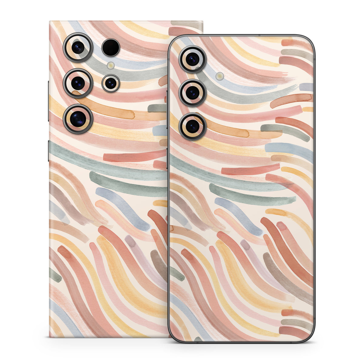 Terracotta Brushstroke Waves - Samsung Galaxy S24 Skin