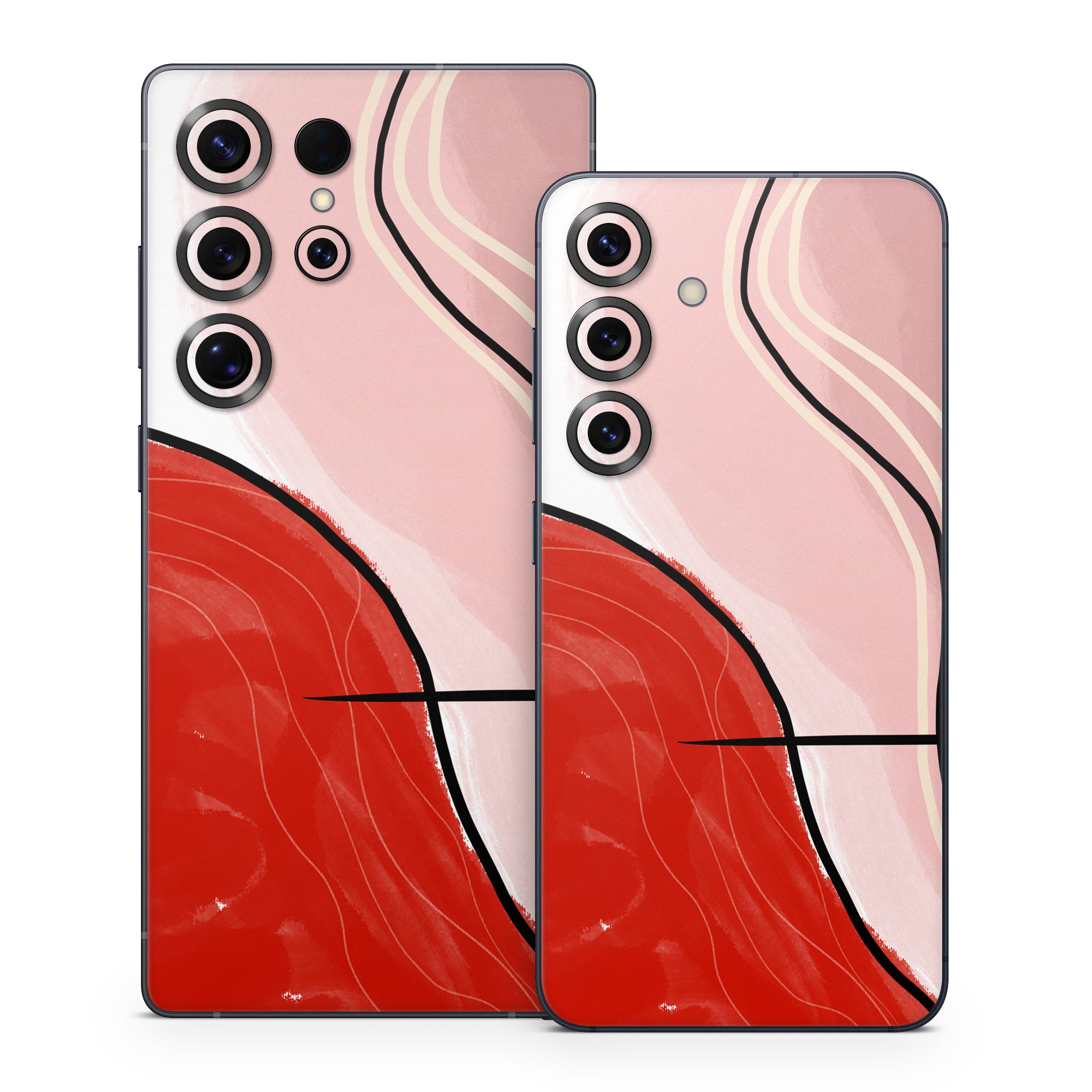Abstract Red - Samsung Galaxy S25 Skin