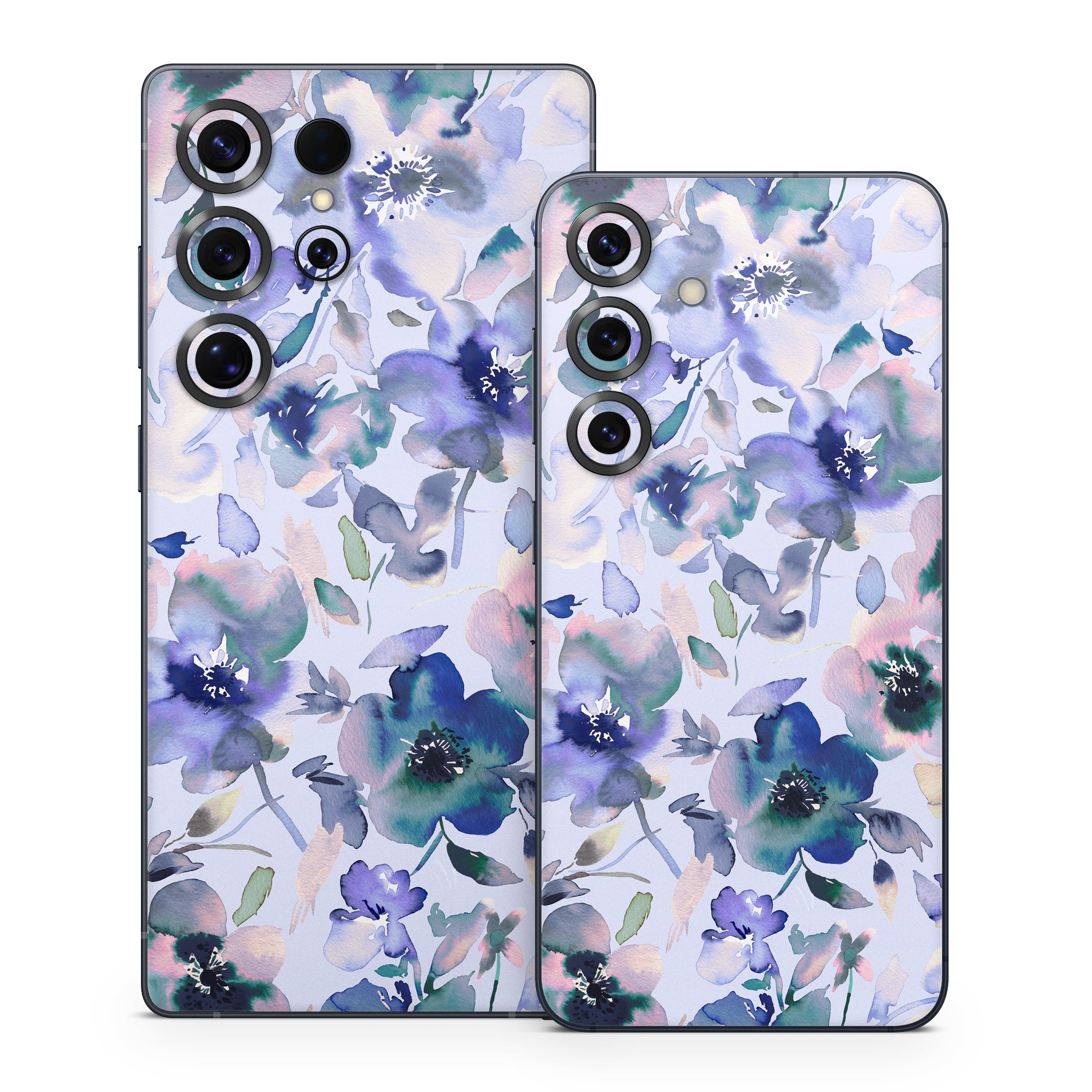 Aquatic Artistic Flowers - Samsung Galaxy S25 Skin