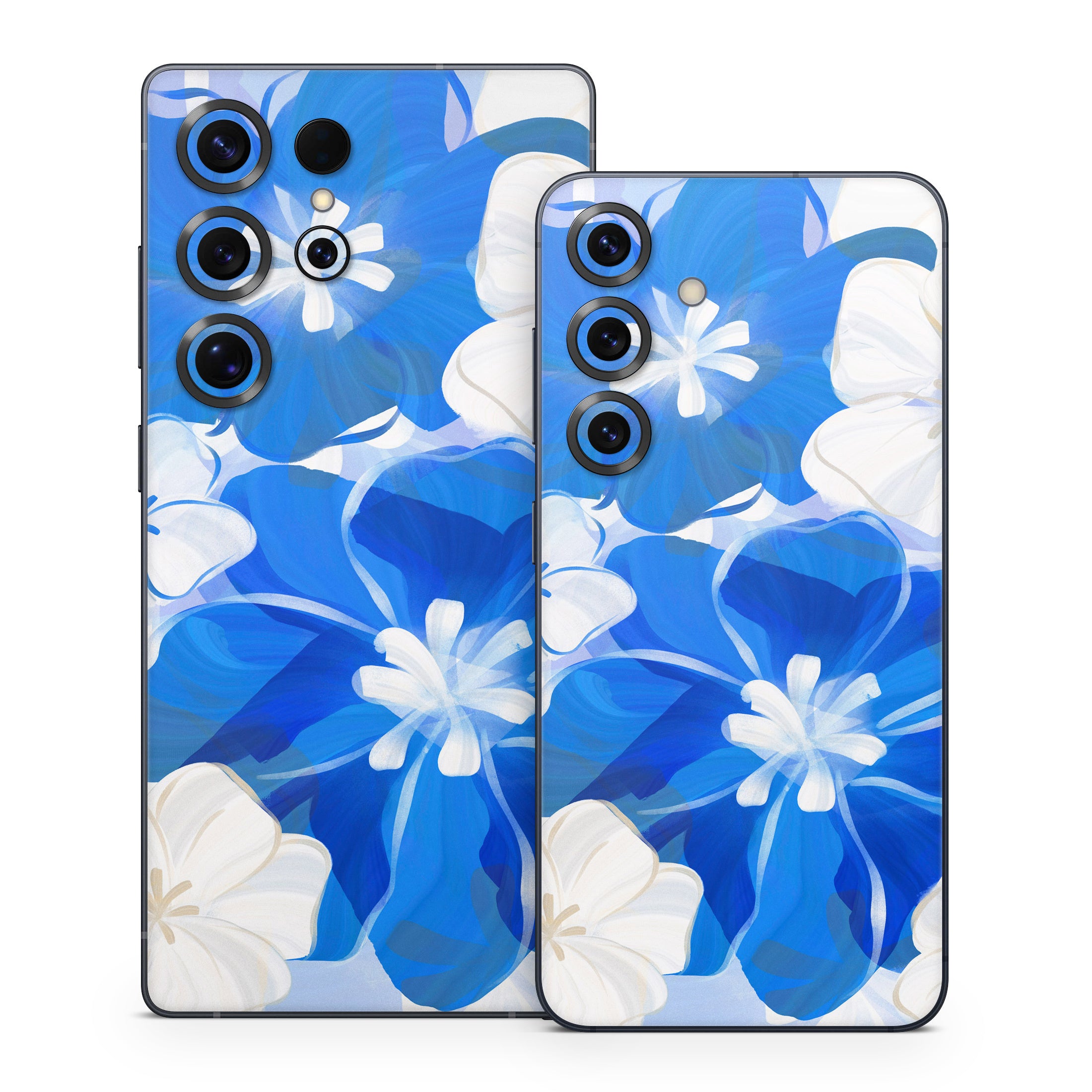 Blue Flowers - Samsung Galaxy S25 Skin
