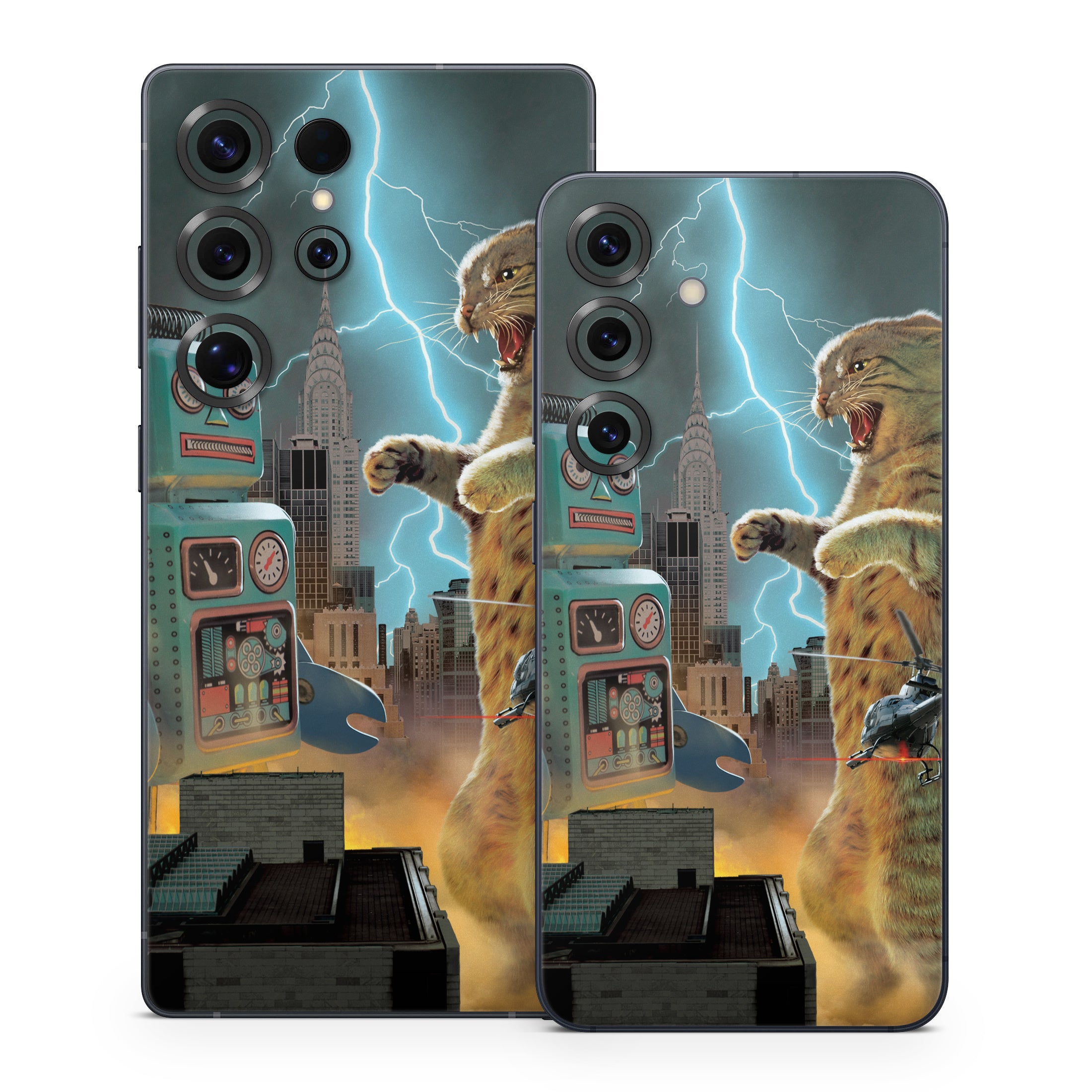Catzilla Vs Robot - Samsung Galaxy S25 Skin