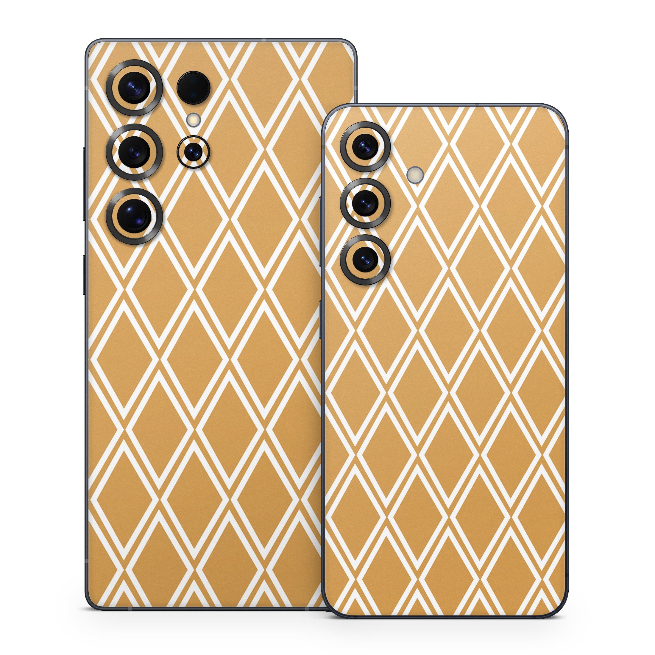 Orange Checks - Samsung Galaxy S25 Skin