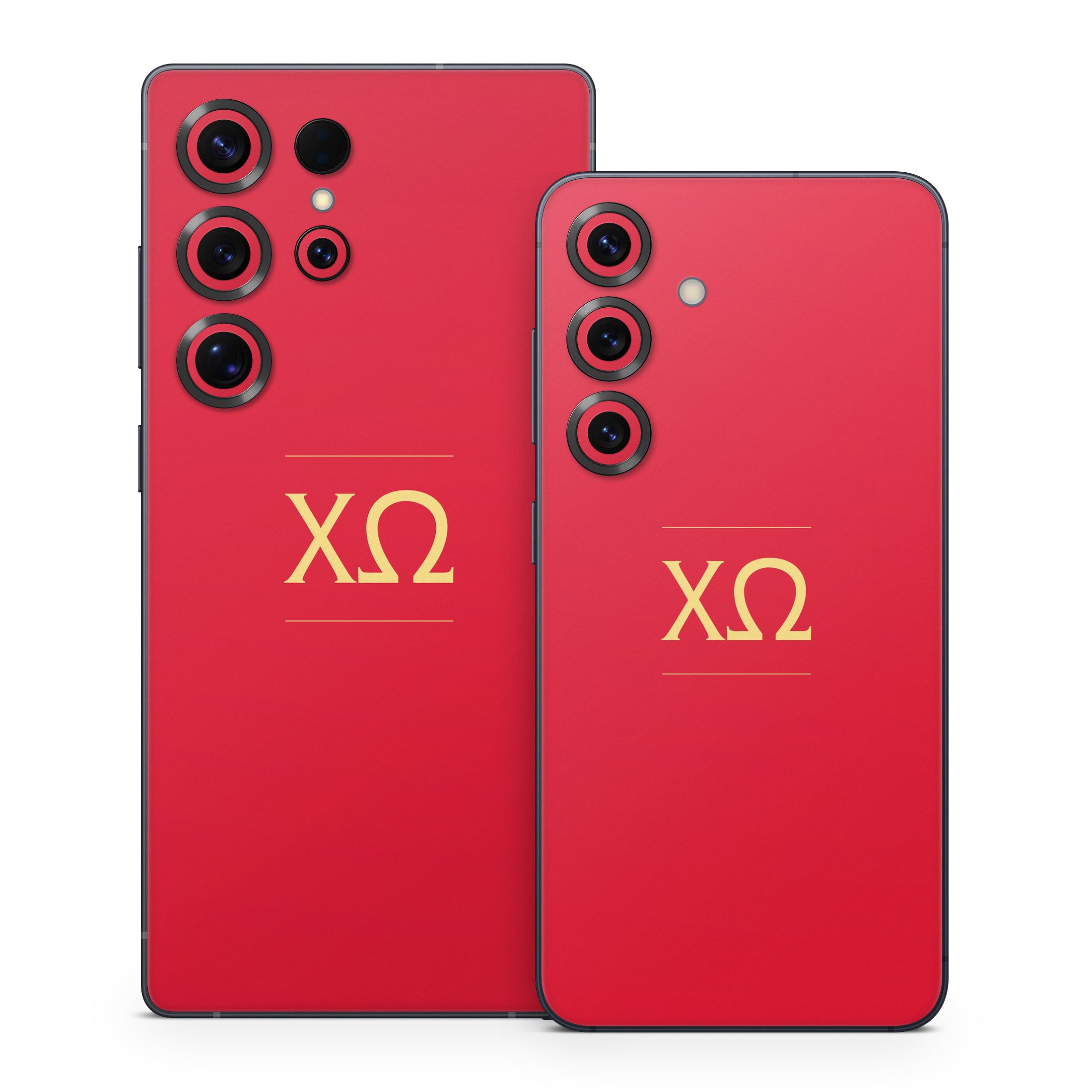 Chi Omega Letters Cardinal - Samsung Galaxy S25 Skin