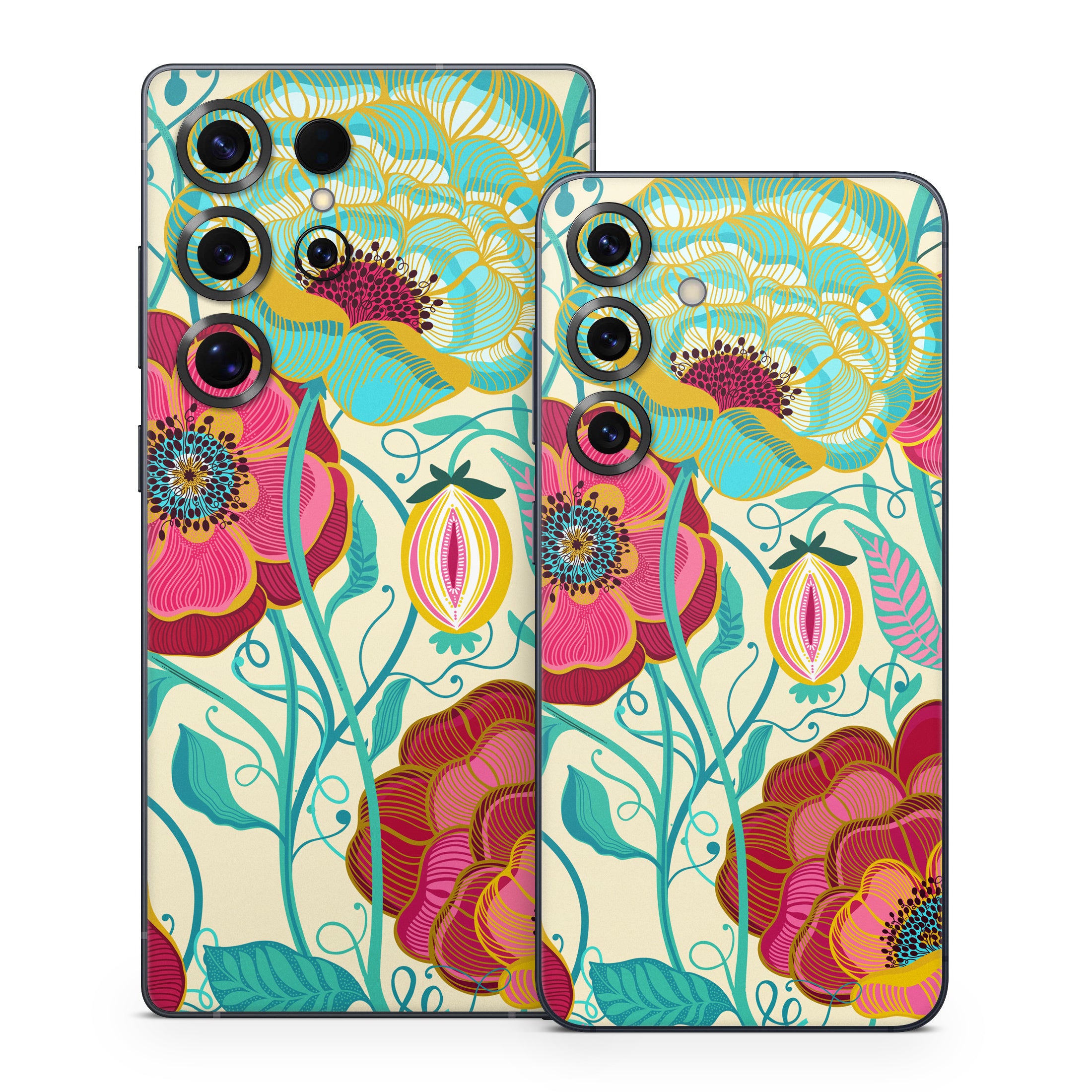 Golden Flowers - Samsung Galaxy S25 Skin