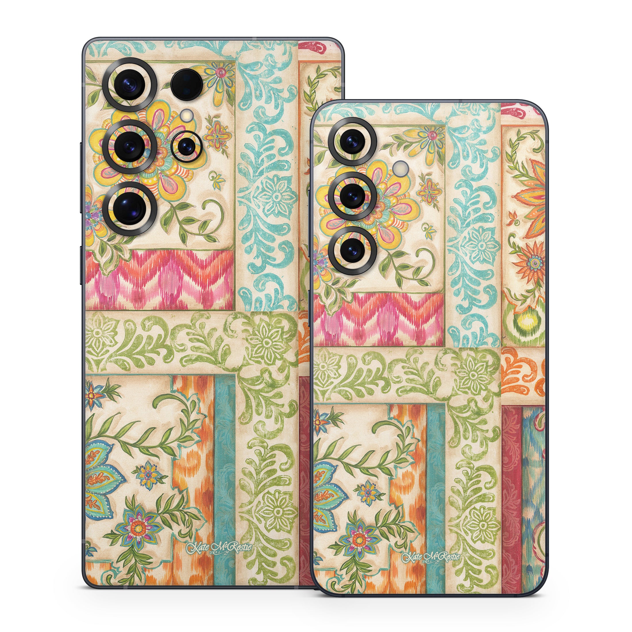 Ikat Floral - Samsung Galaxy S25 Skin