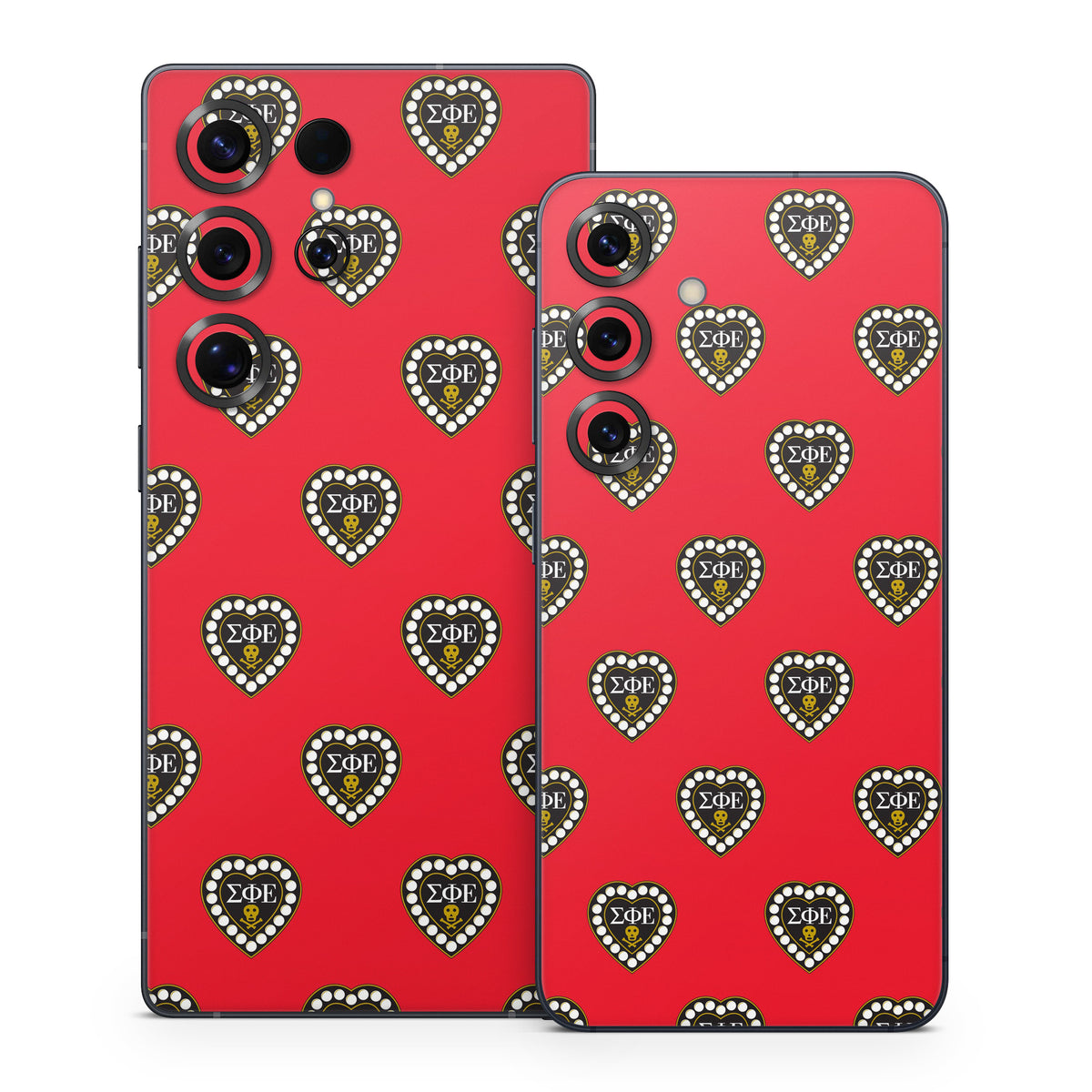 Sigma Phi Epsilon Badge Pattern Red - Samsung Galaxy S25 Skin