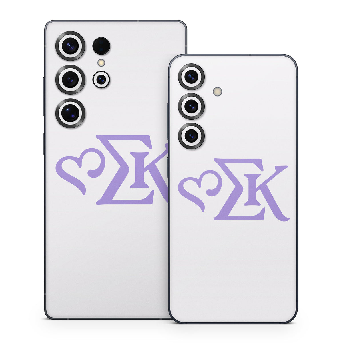 Sigma Kappa Greek Letters Legacy Lavender on Dove Love - Samsung Galaxy S25 Skin