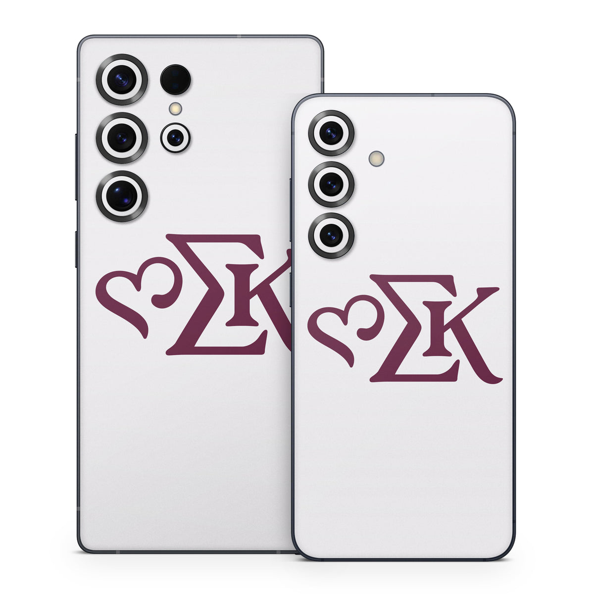 Sigma Kappa Greek Letters Mary Maroon on Dove Love - Samsung Galaxy S25 Skin
