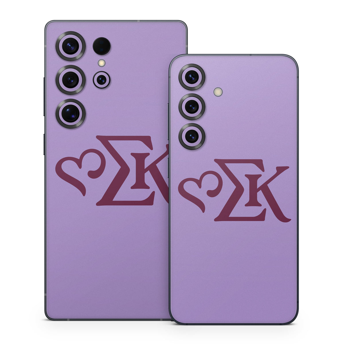 Sigma Kappa Greek Letters Mary Maroon on Legacy Lavender - Samsung Galaxy S25 Skin