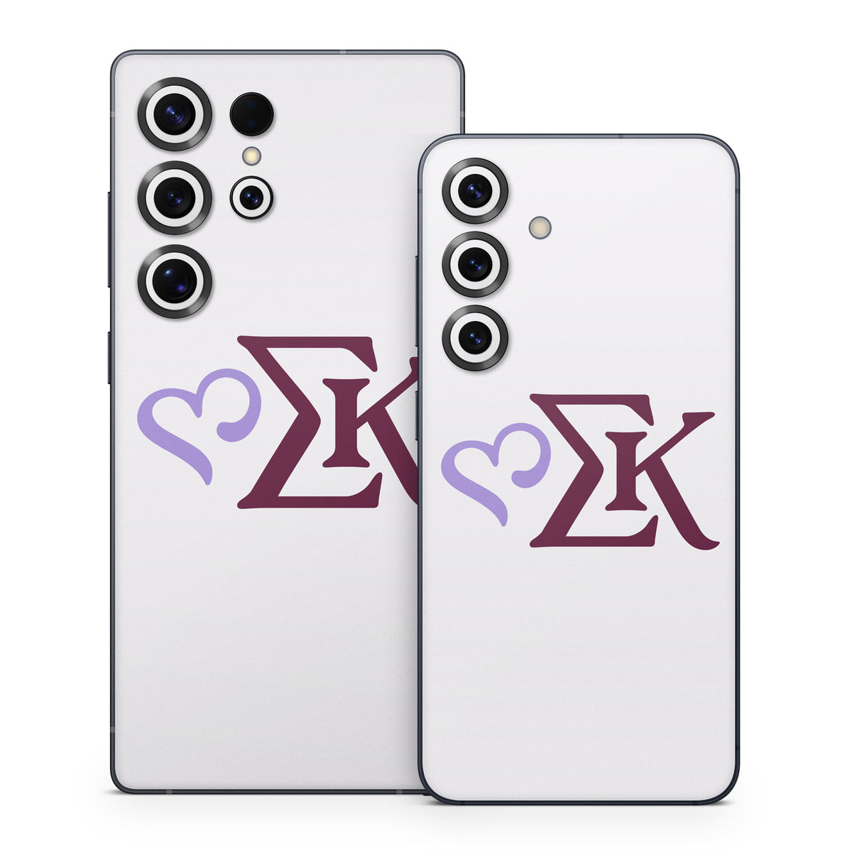 Sigma Kappa Greek Letters Two Color on Dove Love - Samsung Galaxy S25 Skin