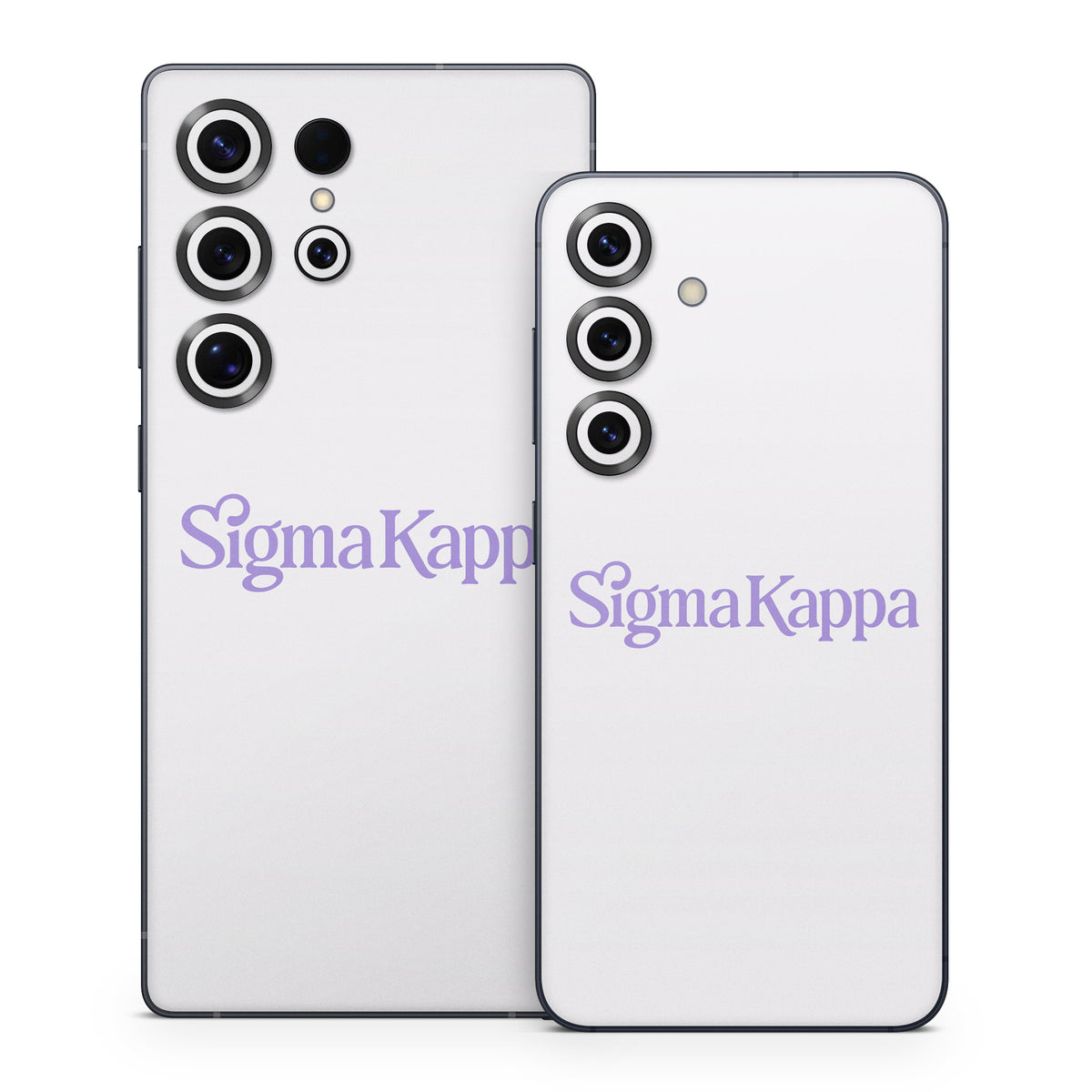 Sigma Kappa Primary Logo Legacy Lavender on Dove Love - Samsung Galaxy S25 Skin