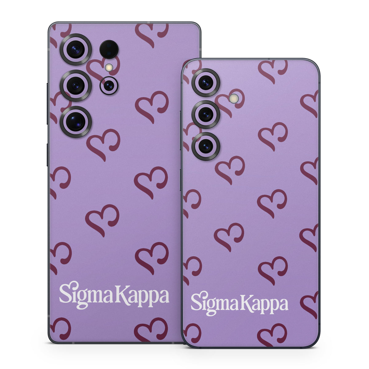Sigma Kappa Hearts Pattern - Samsung Galaxy S25 Skin