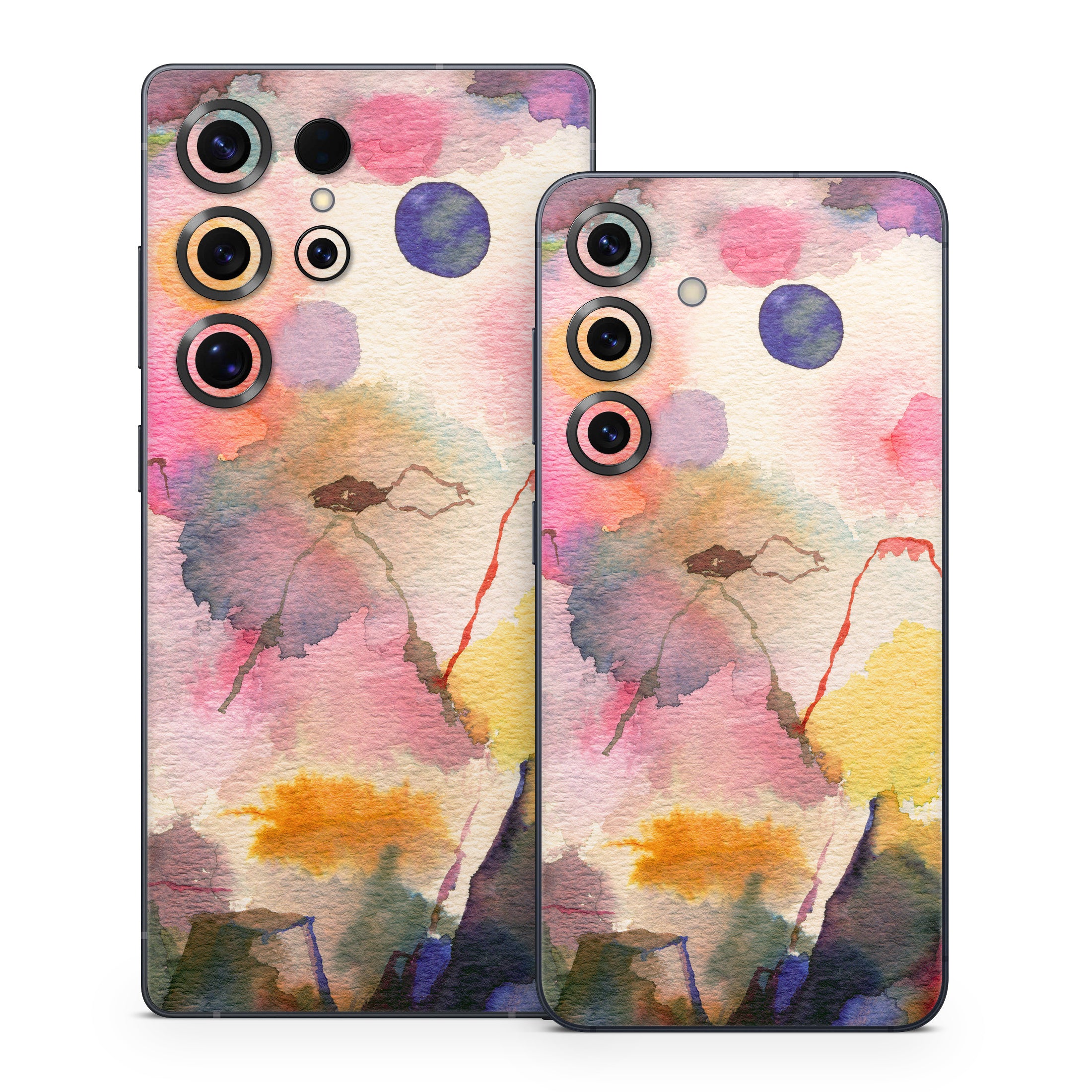 Watercolor Mountains - Samsung Galaxy S25 Skin