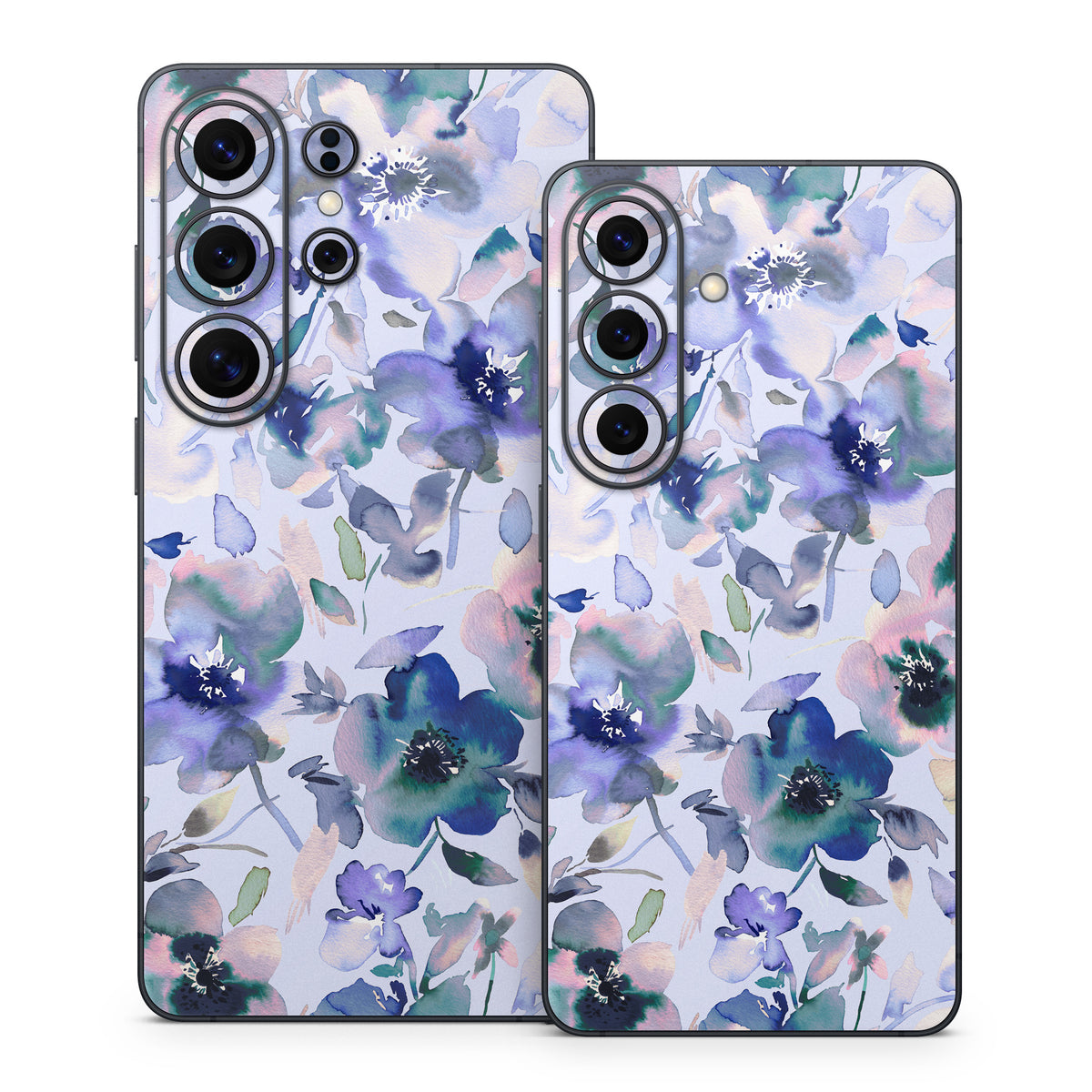 Aquatic Artistic Flowers - Samsung Galaxy S26 Skin