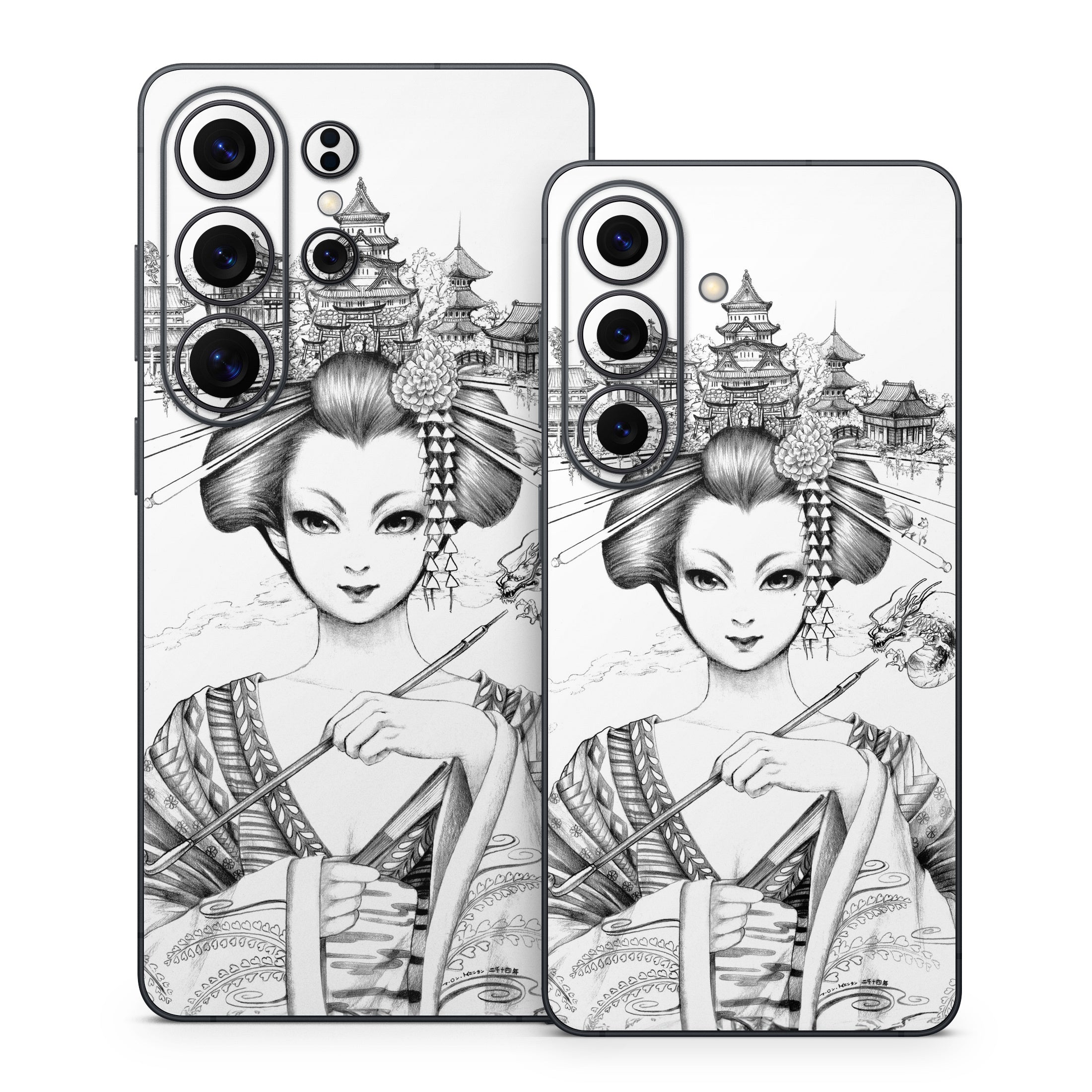 Geisha Sketch - Samsung Galaxy S26 Skin