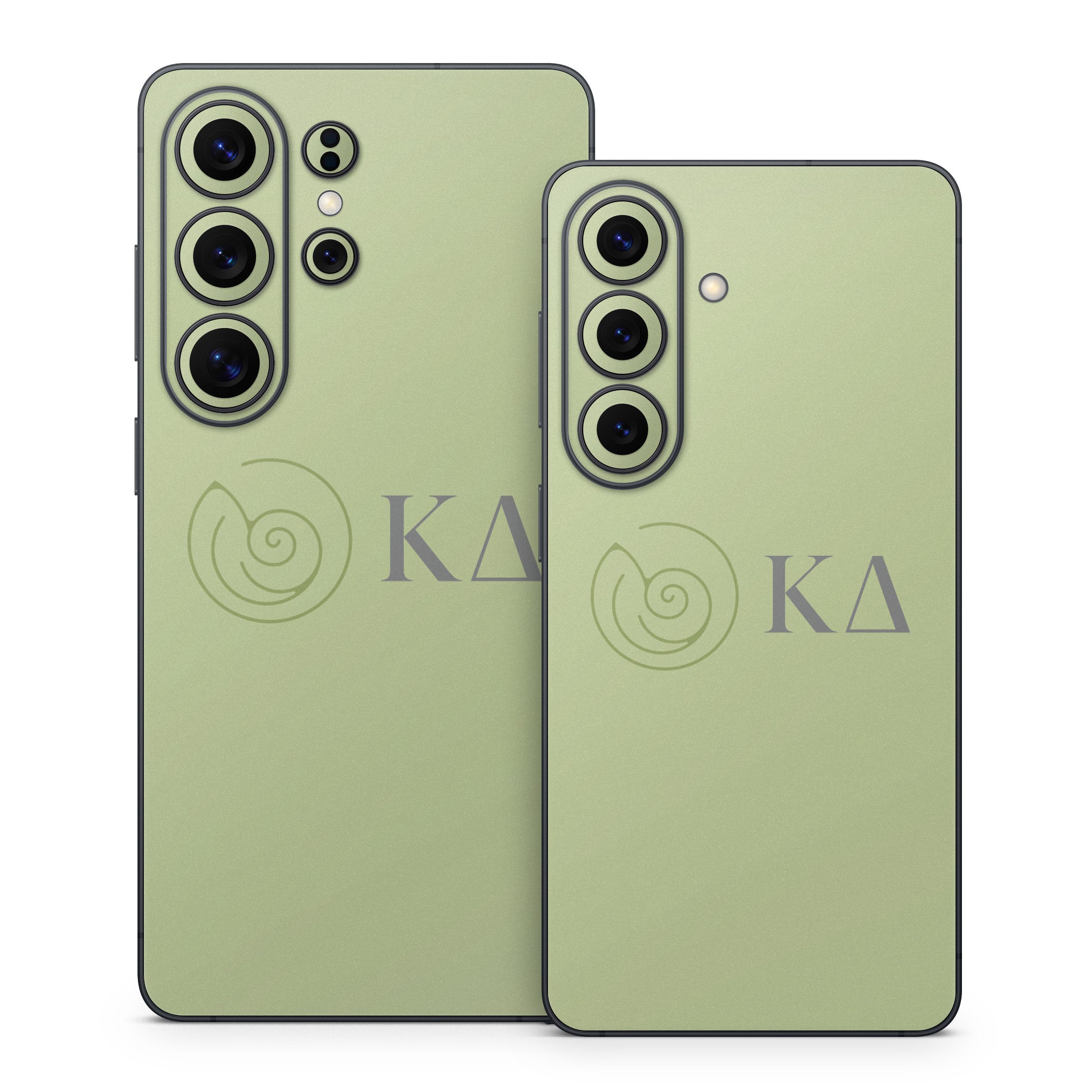Kappa Delta Greek Letters Light Olive - Samsung Galaxy S26 Skin