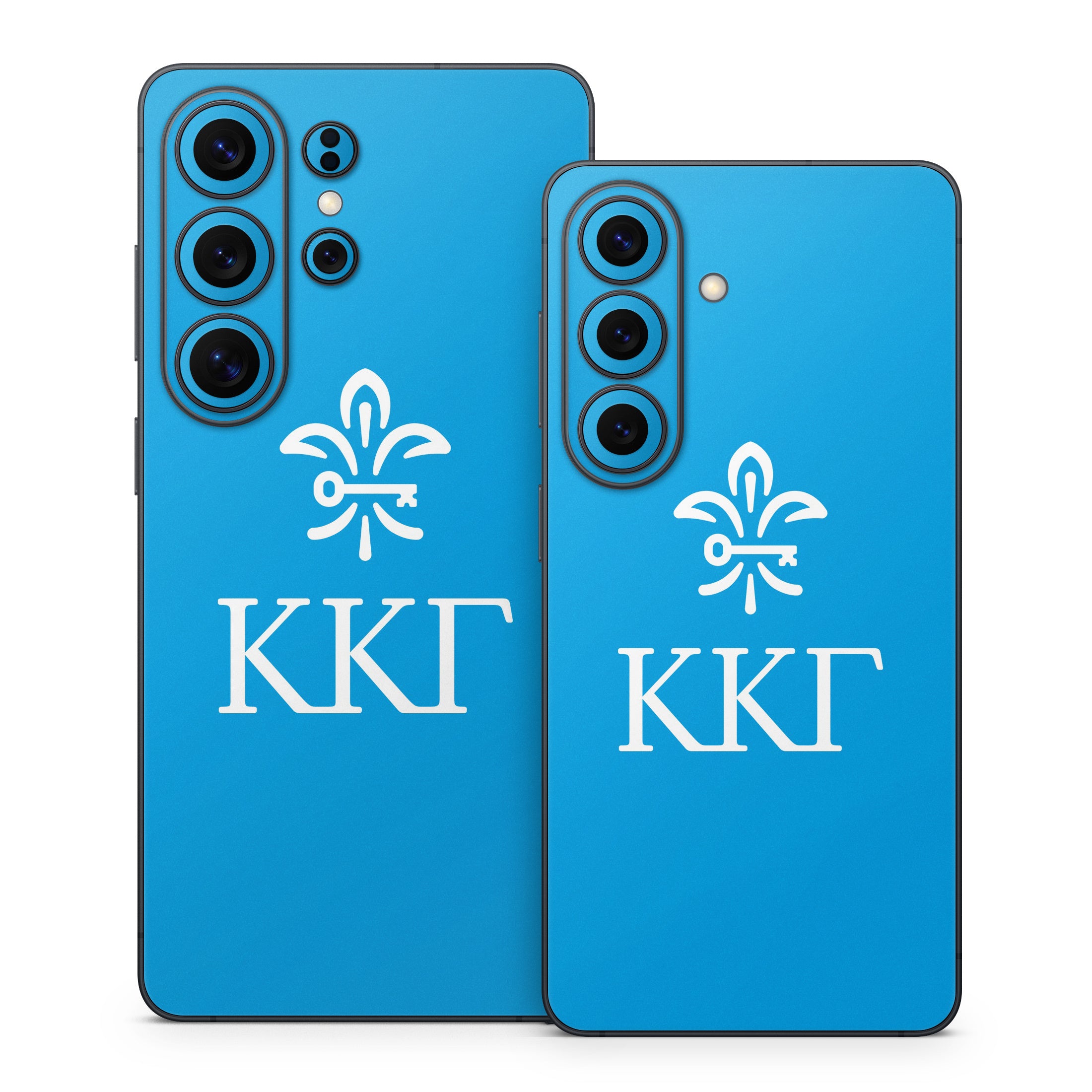 Kappa Kappa Gamma Letterkey Vertical Gamma Blue - Samsung Galaxy S26 Skin