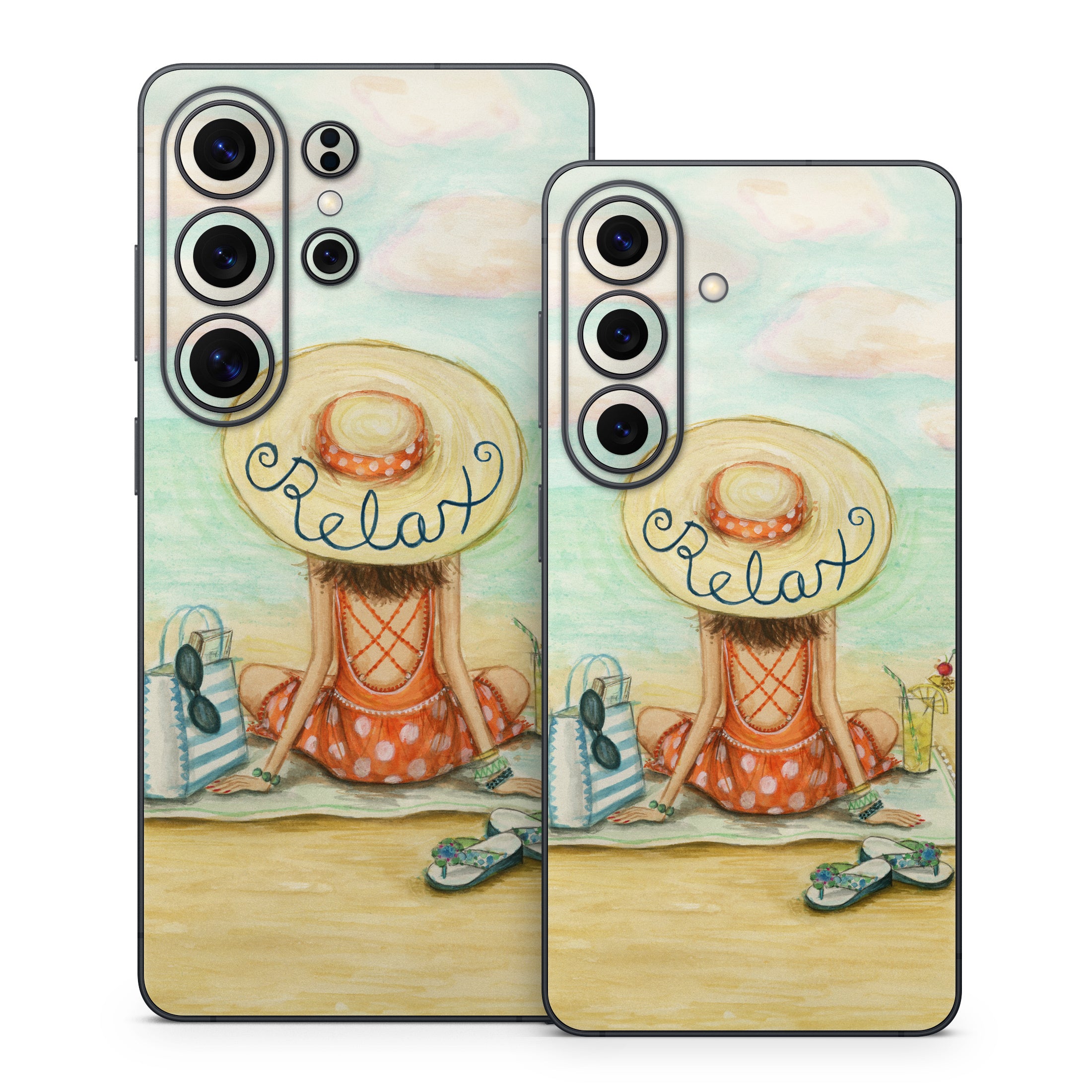 Relaxing on Beach - Samsung Galaxy S26 Skin