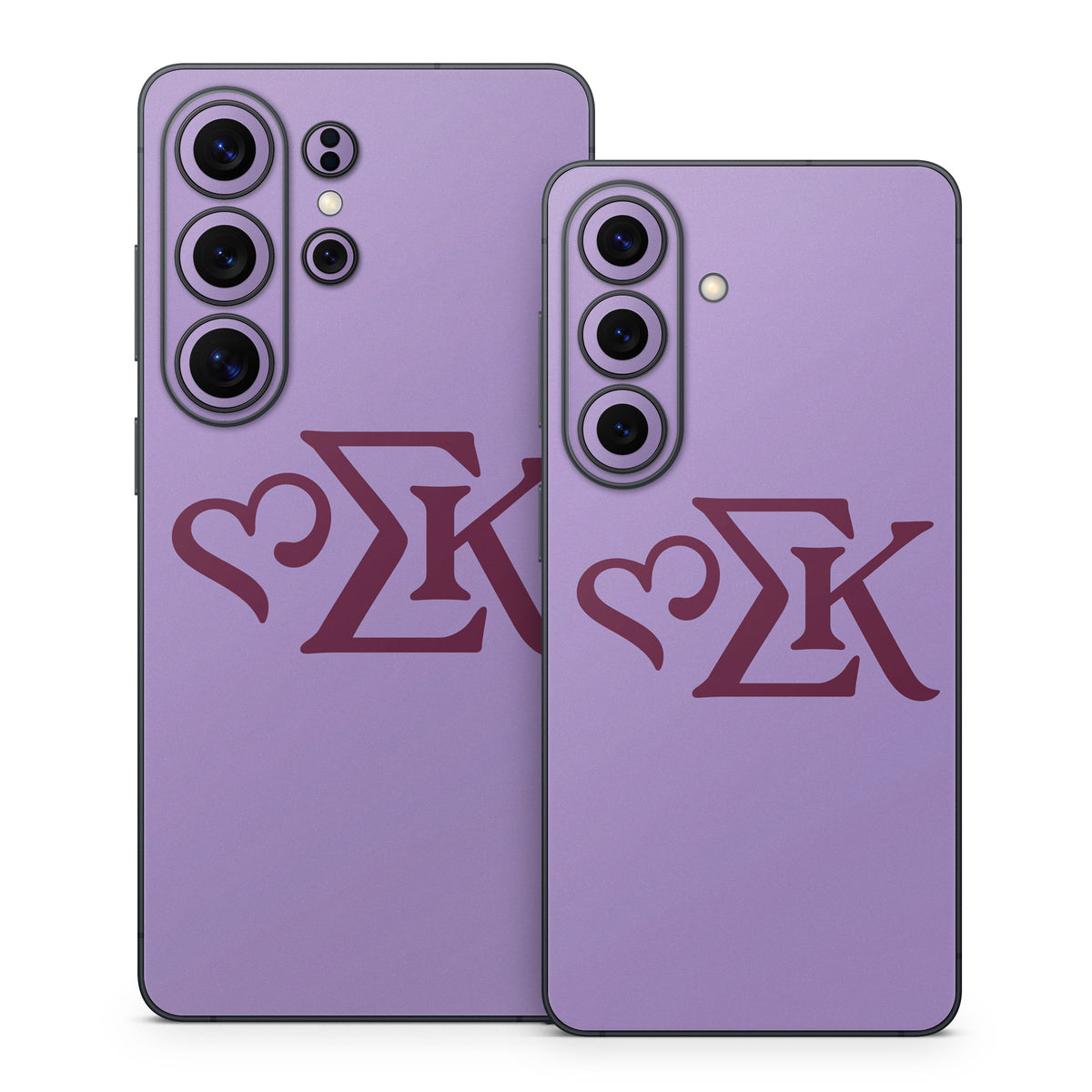 Sigma Kappa Greek Letters Mary Maroon on Legacy Lavender - Samsung Galaxy S26 Skin