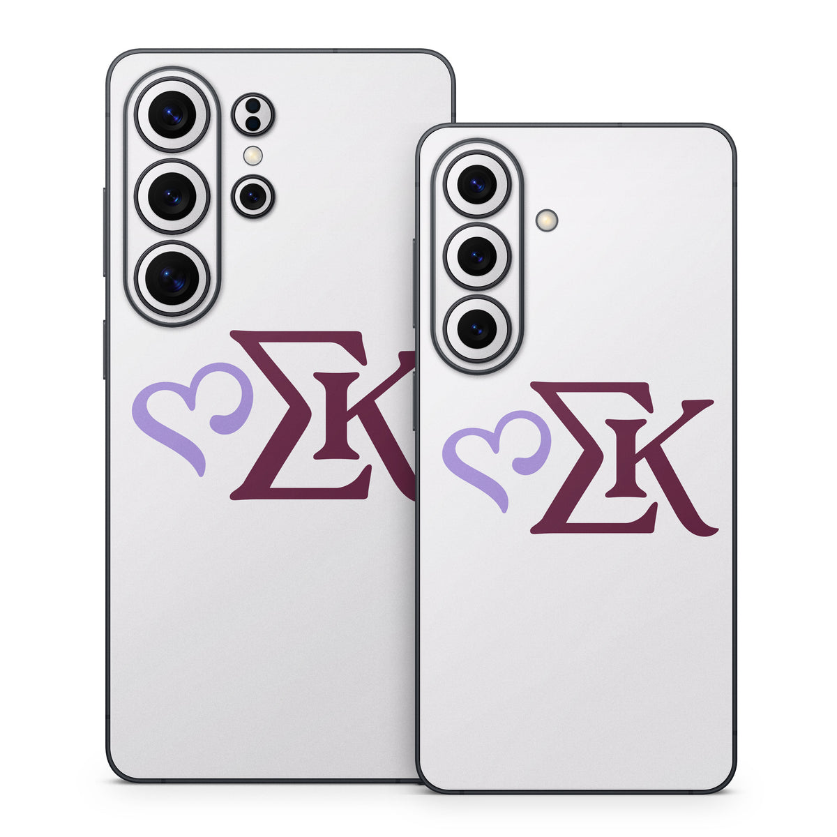 Sigma Kappa Greek Letters Two Color on Dove Love - Samsung Galaxy S26 Skin