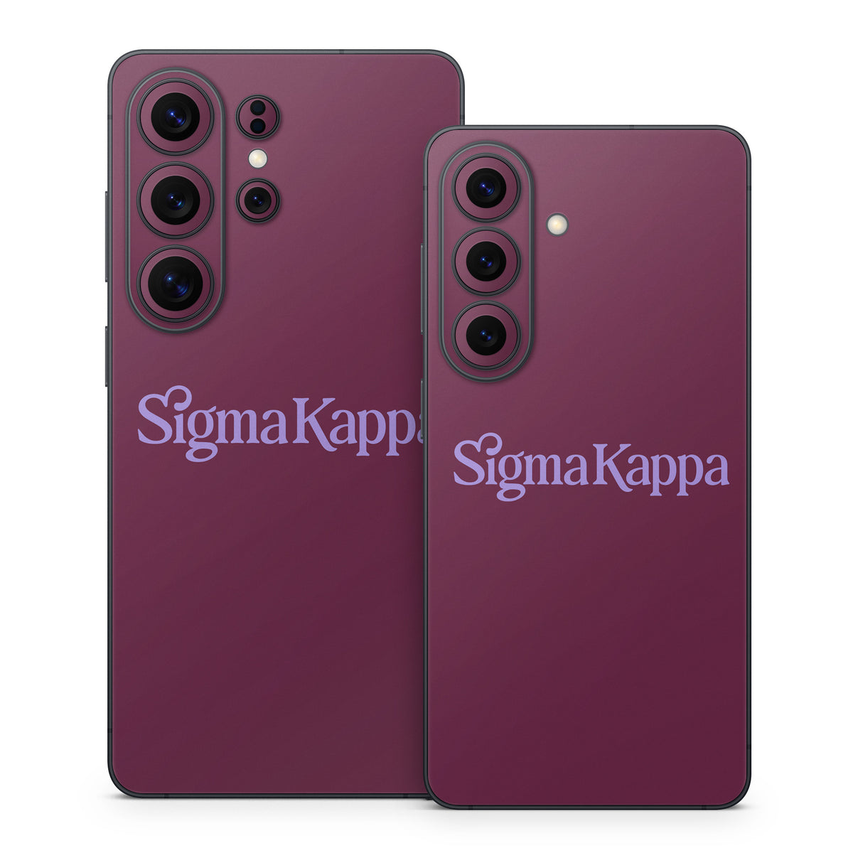 Sigma Kappa Primary Logo Legacy Lavender on Mary Maroon - Samsung Galaxy S26 Skin
