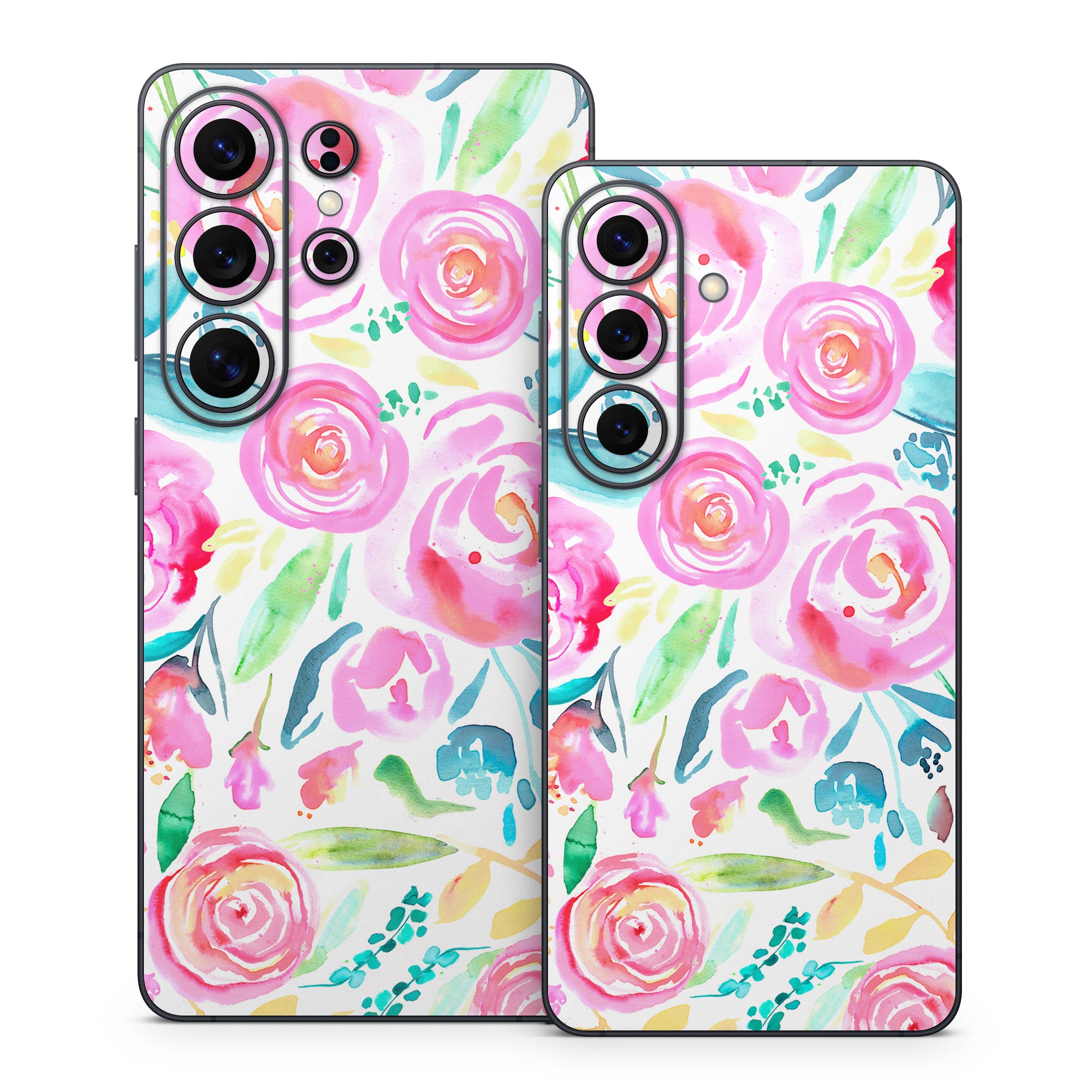 Watercolor Roses - Samsung Galaxy S26 Skin
