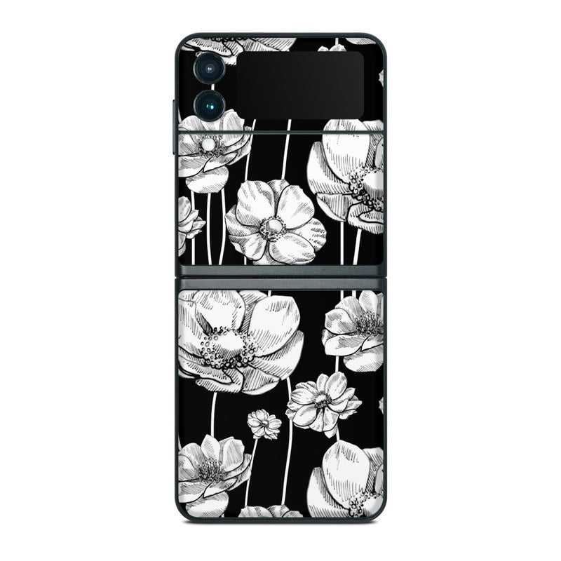 Striped Blooms - Samsung Galaxy Z Flip 3 Skin