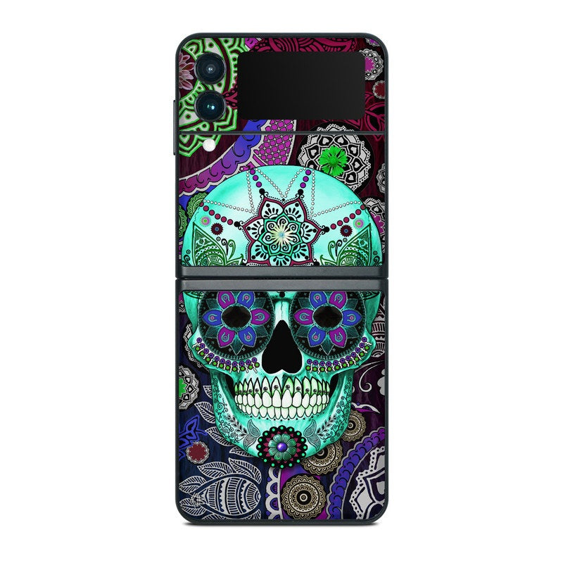 Sugar Skull Sombrero - Samsung Galaxy Z Flip 3 Skin